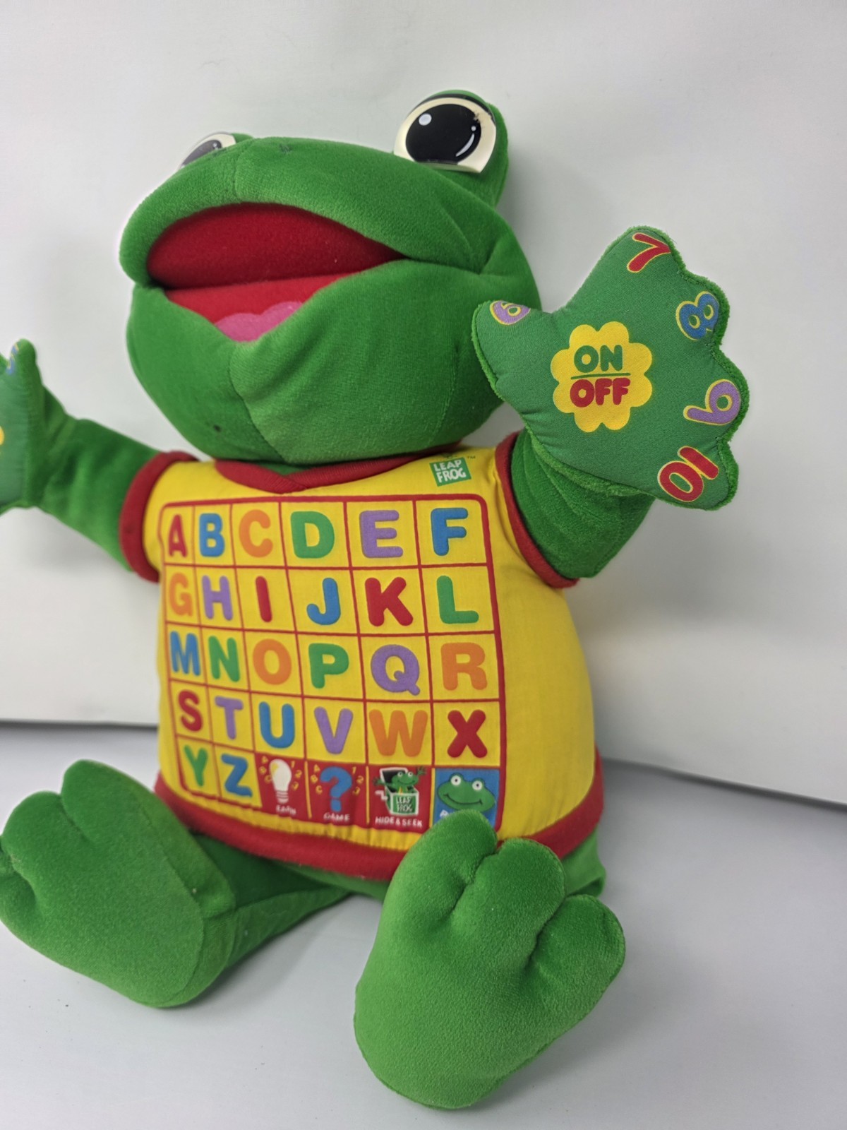 RARE 2001-03 READ & SING LITTLE LEAP INTERACTIVE PLUSH ABC LEARNING TOY 18″ TALL