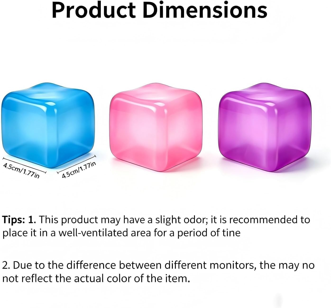 Premium Big Block Cube – Sensory Toy with a Super Solid Squish Nice Square Shape