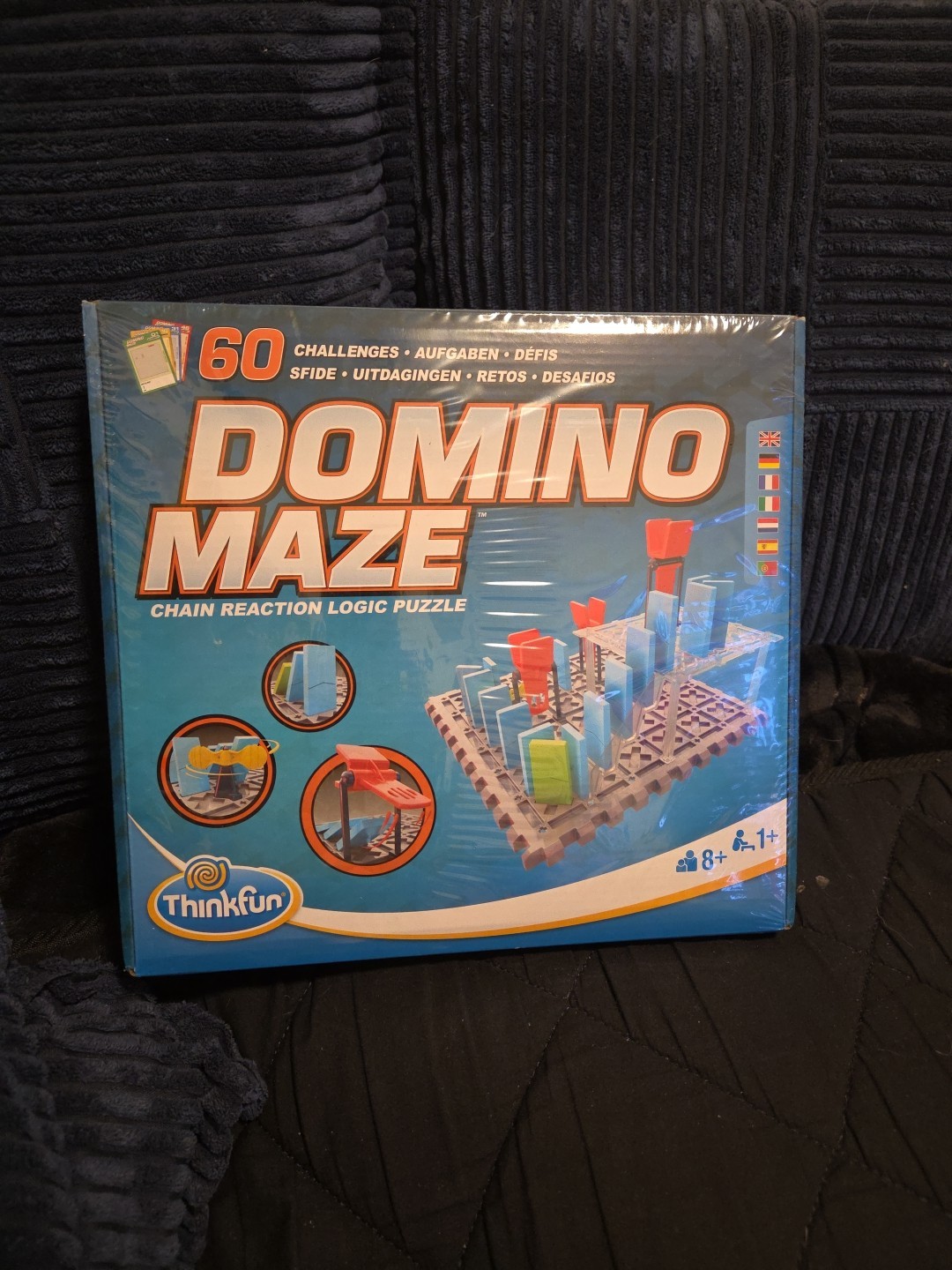ThinkFun Domino Maze Stem Chain Reaction Logic Puzzle with 60 Challenges NIB