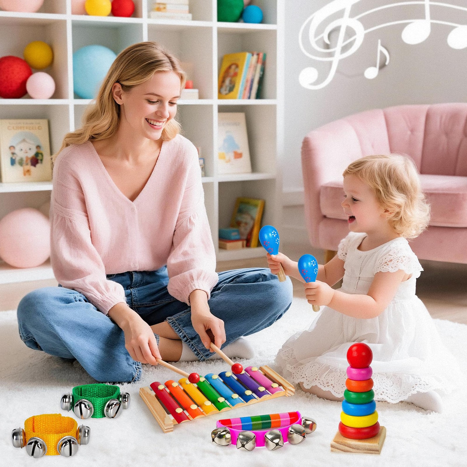 Childom Kids Musical Instruments for Toddlers,Baby Small, Multi-color
