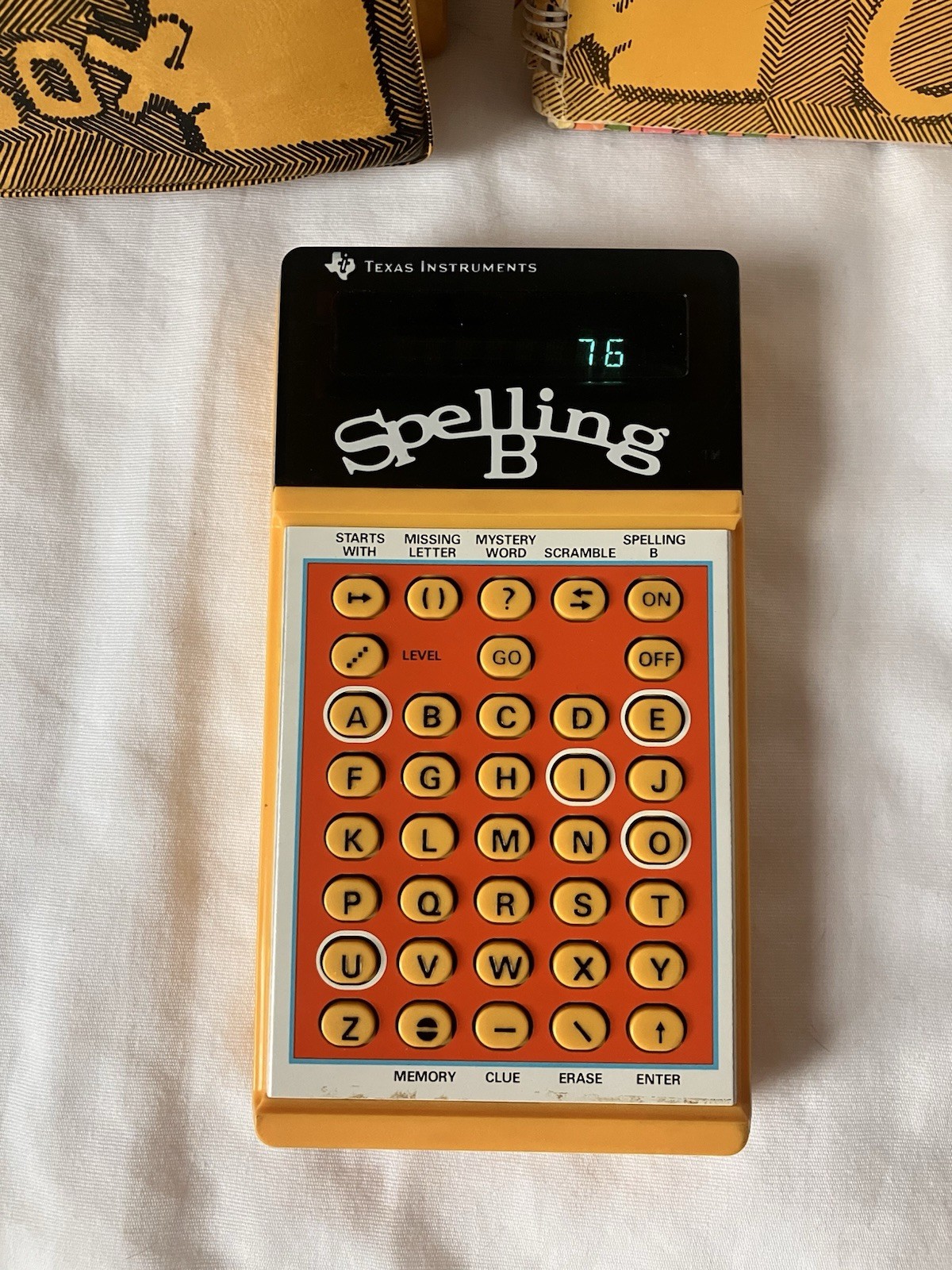 1978 Vintage Texas Instruments Spelling B In Case With Picture Book