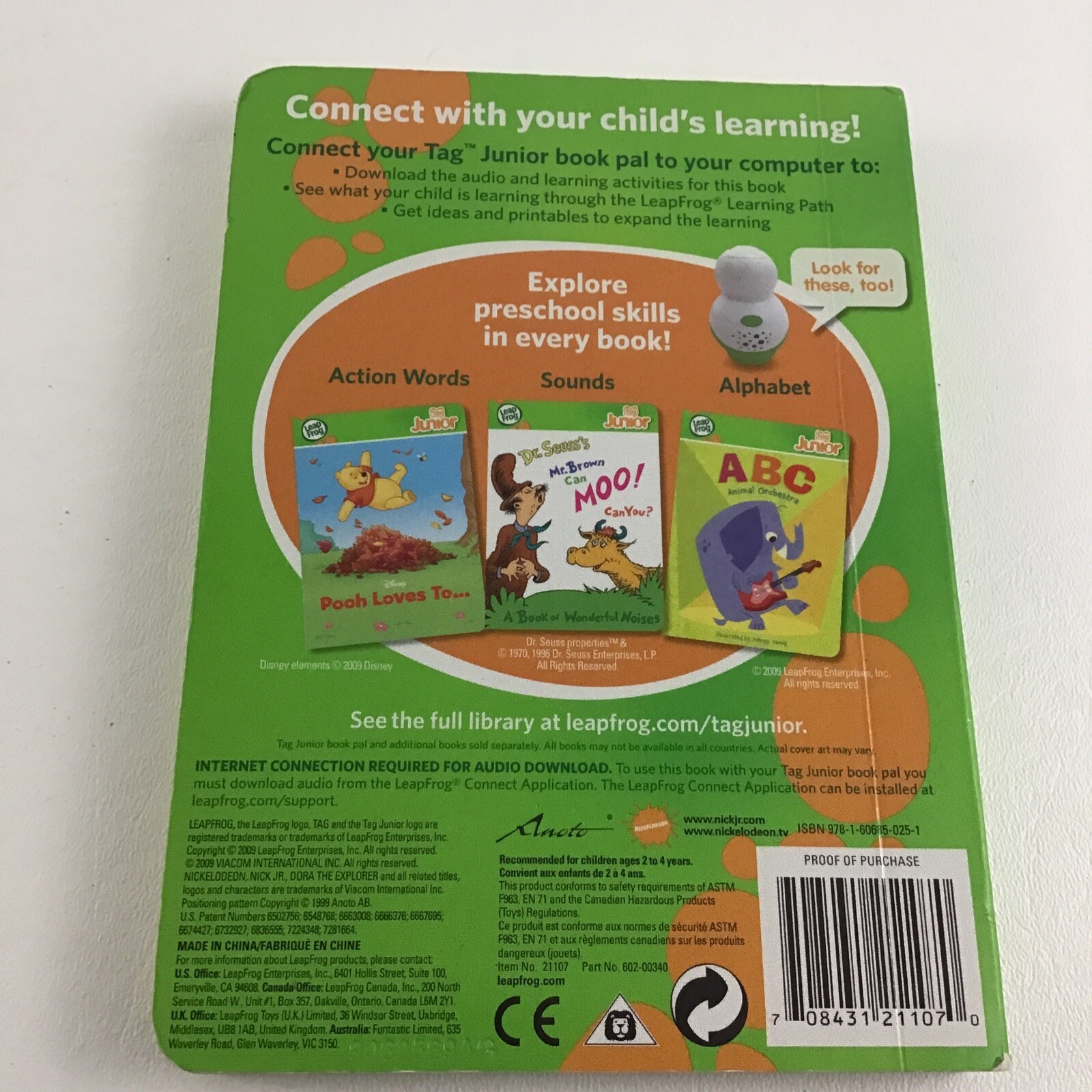 Leap Frog Tag Junior Book Pal Explorer Carry Along Storage Case Travel Bag Dora