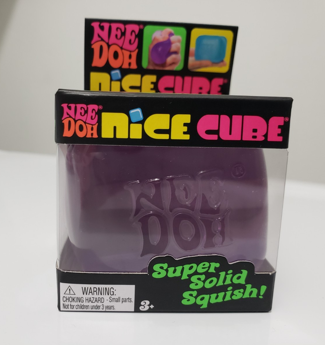 Nee Doh PURPLE Nice Cube Super Solid Squish – Authentic – NIP