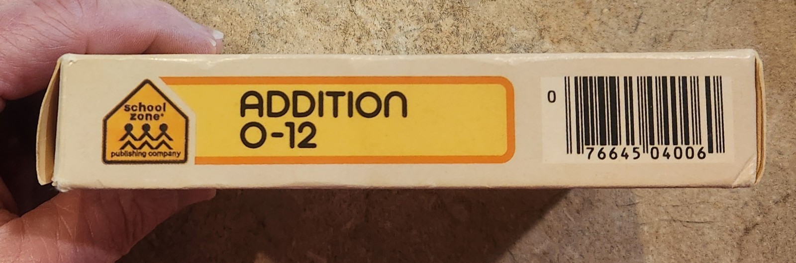 1984 School Zone Flash Cards ADDITION 0-12 Complete Set 91 Problems