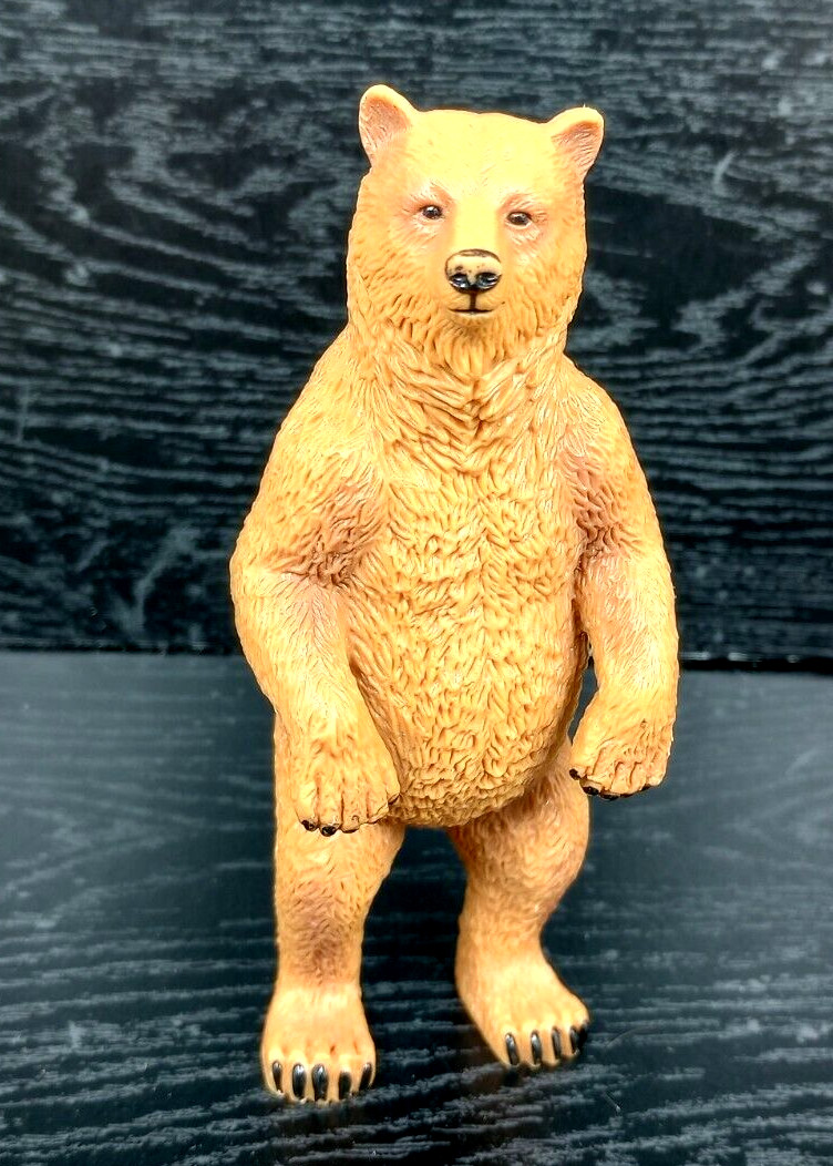 Terra By Battat Standing Grizzly Bear & Polar Bear Wildlife Diorama Figurine Lot
