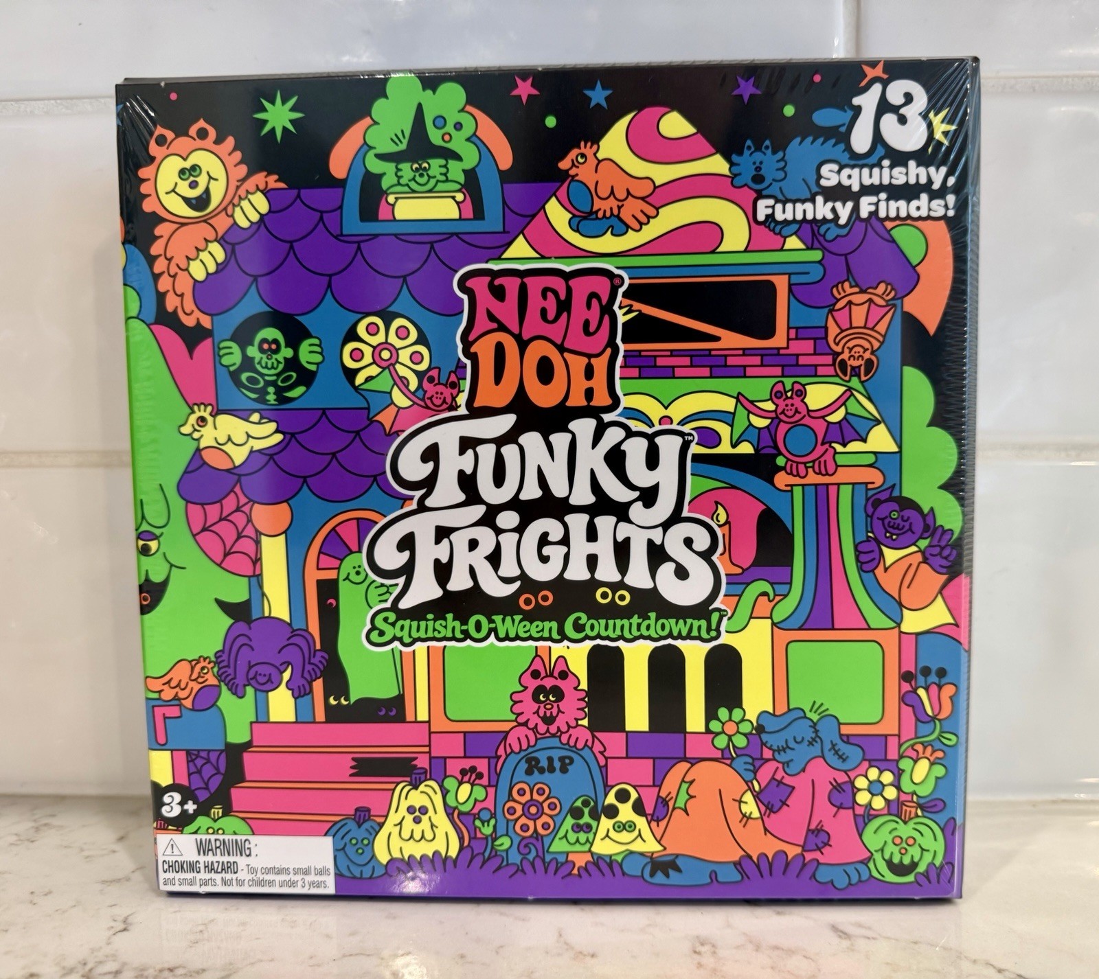 NeeDoh Funky Frights Squish-O-Ween Countdown Set 13 HALLOWEEN BRAND NEW SEALED