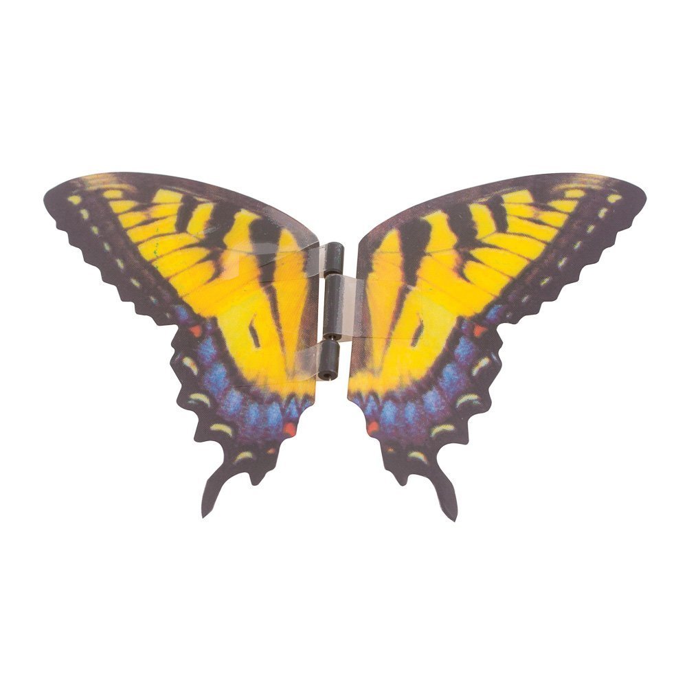 Animated Butterfly in a Jar – Yellow Swallow, Tap to Activate, LED Lighted
