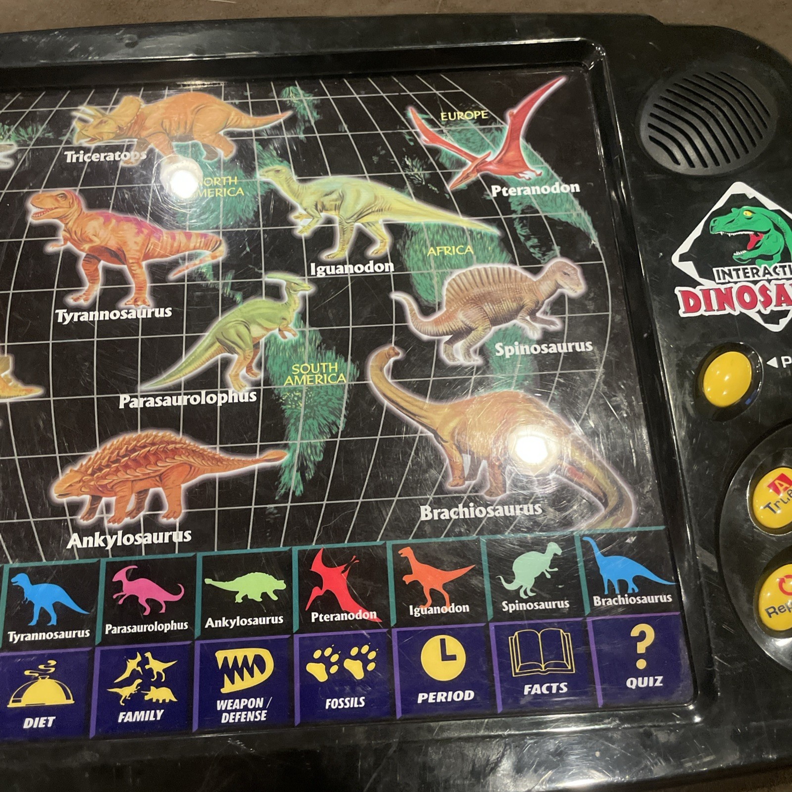 Interactive Amazing Dinosaurs Kids Learning Black Electronic Toy Working