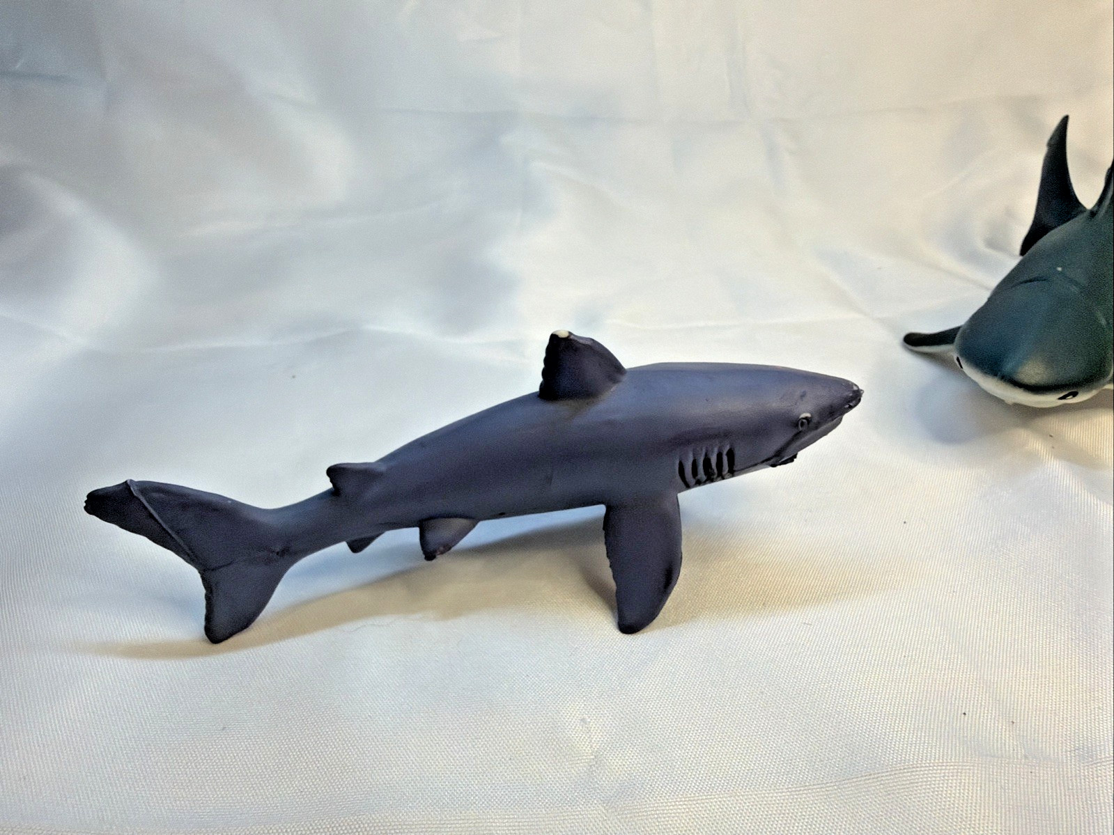 Lot of 4 Shark and 1 Whale Diorama or Plastic Educational Toy