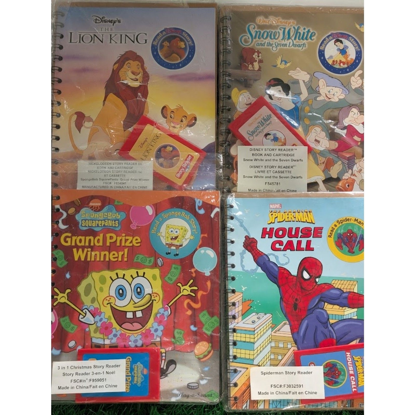 Children’s Red Story Reader System Bundle w/ 17 Books & Cartridges
