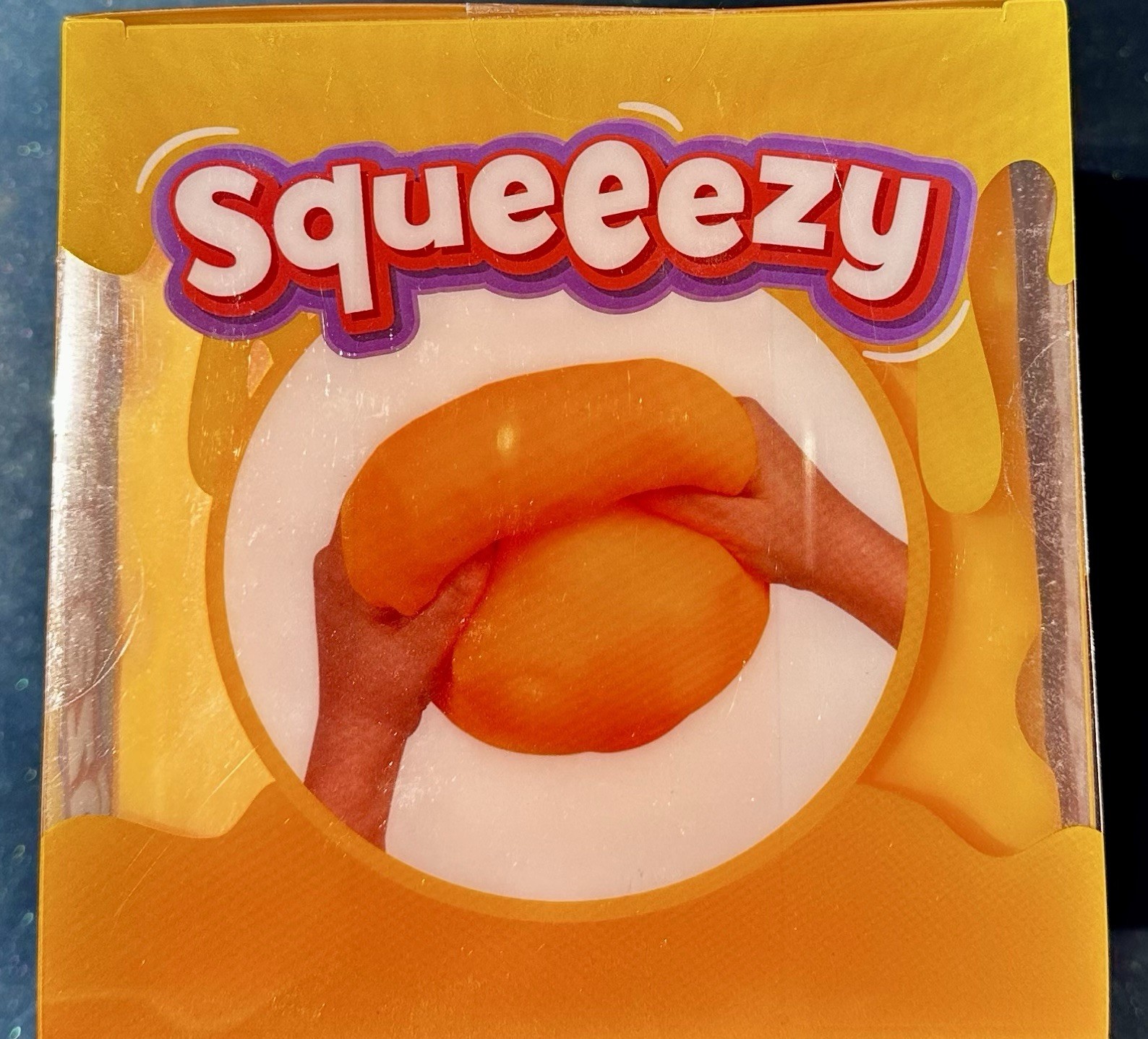 Sunny Days Jumbo Squeeezy Cheese – Cheese Squishy Toy, Stress Relief Sensory Fun