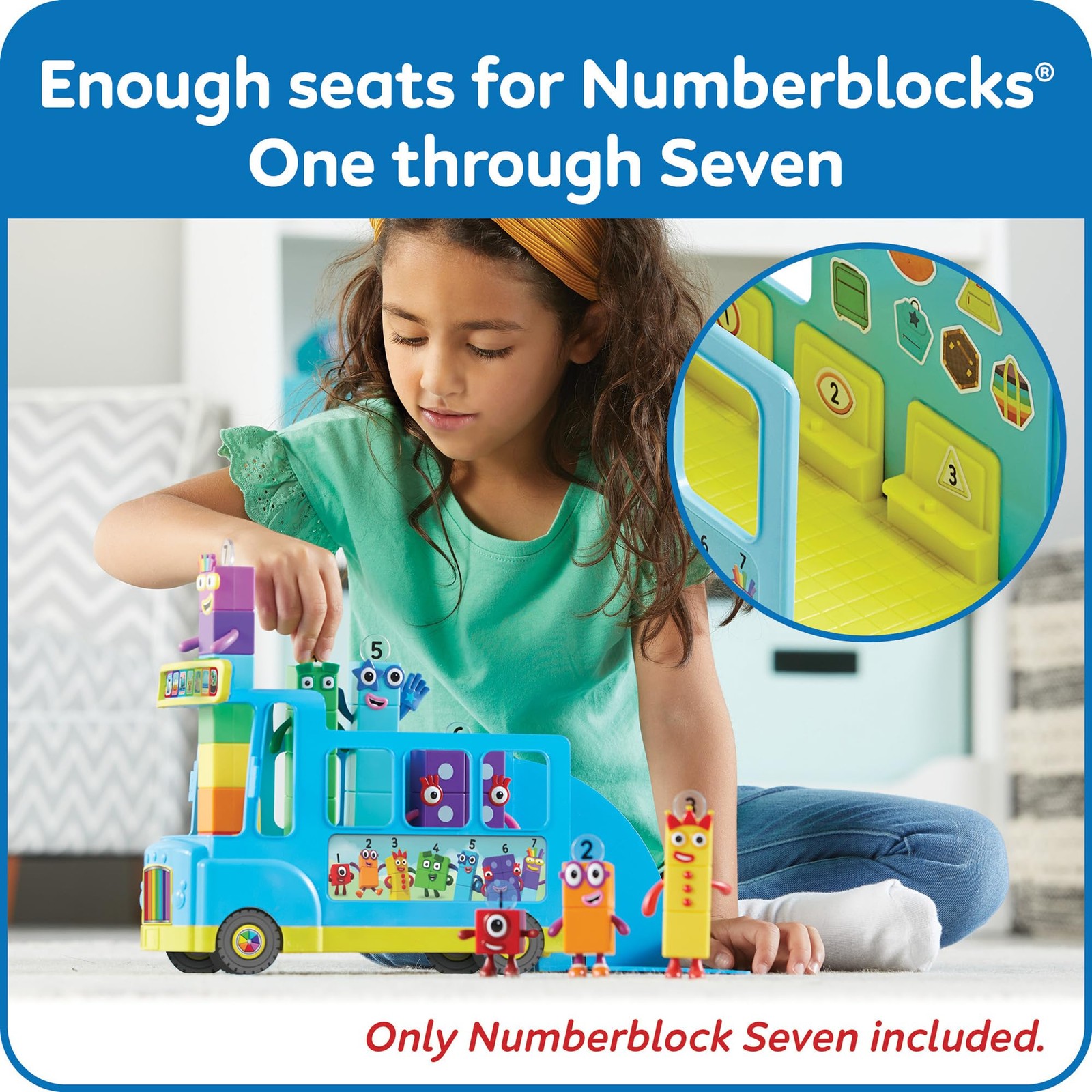 hand2mind Numberblocks 4.7 inches x 10.4 x 7.7 inches, Multicolor