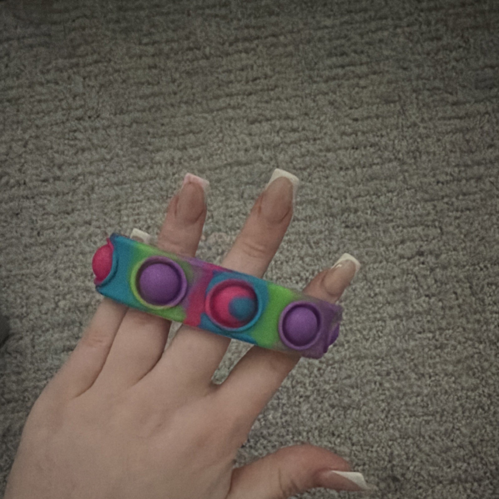 Multicolor Pop It Fidget Bracelet Tactile Sensory Toy for Ages 4-7 8-11 Years
