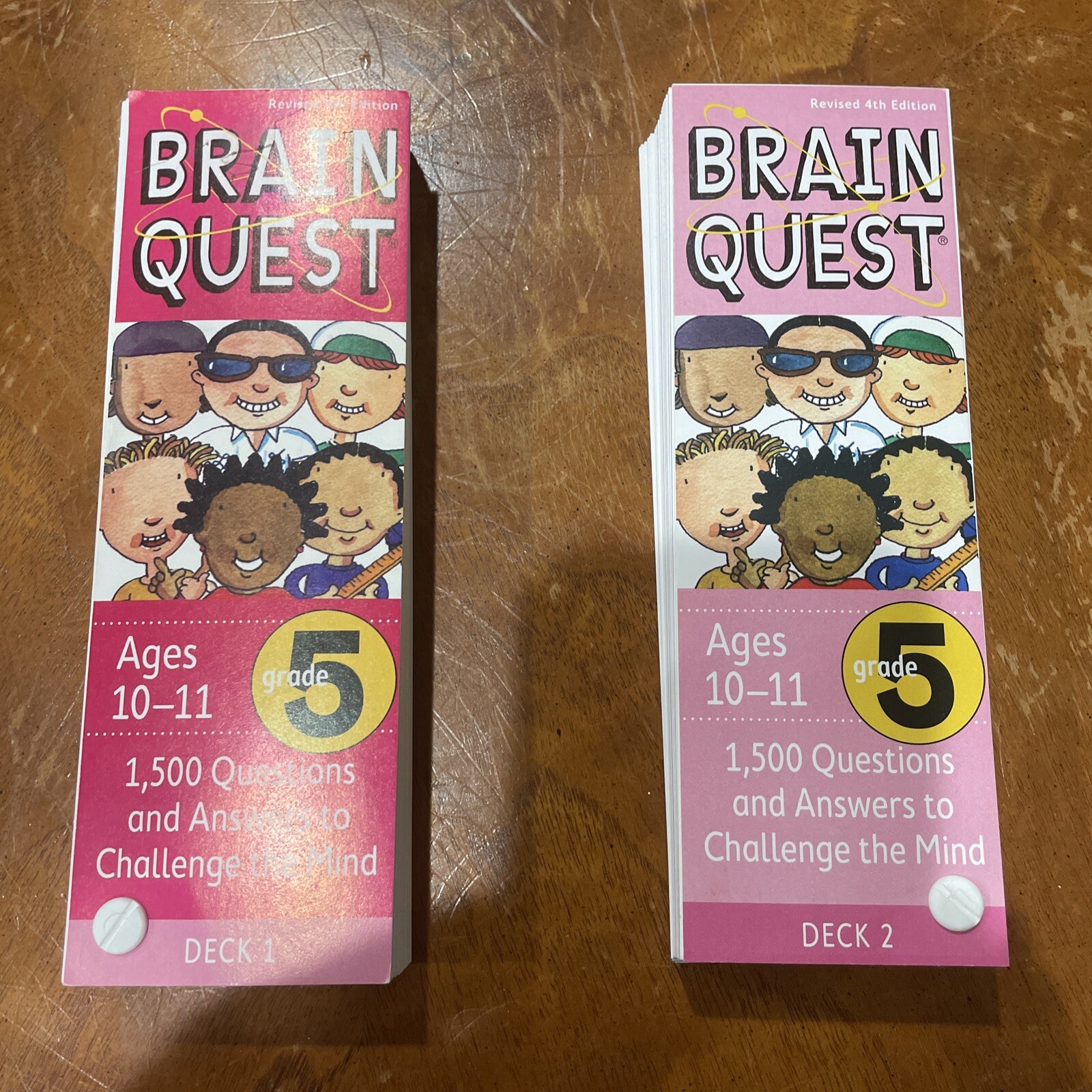 Brain Quest Decks Fourth Edition – 4th & 5th Grade Q&A Cards : 1,500 Questions