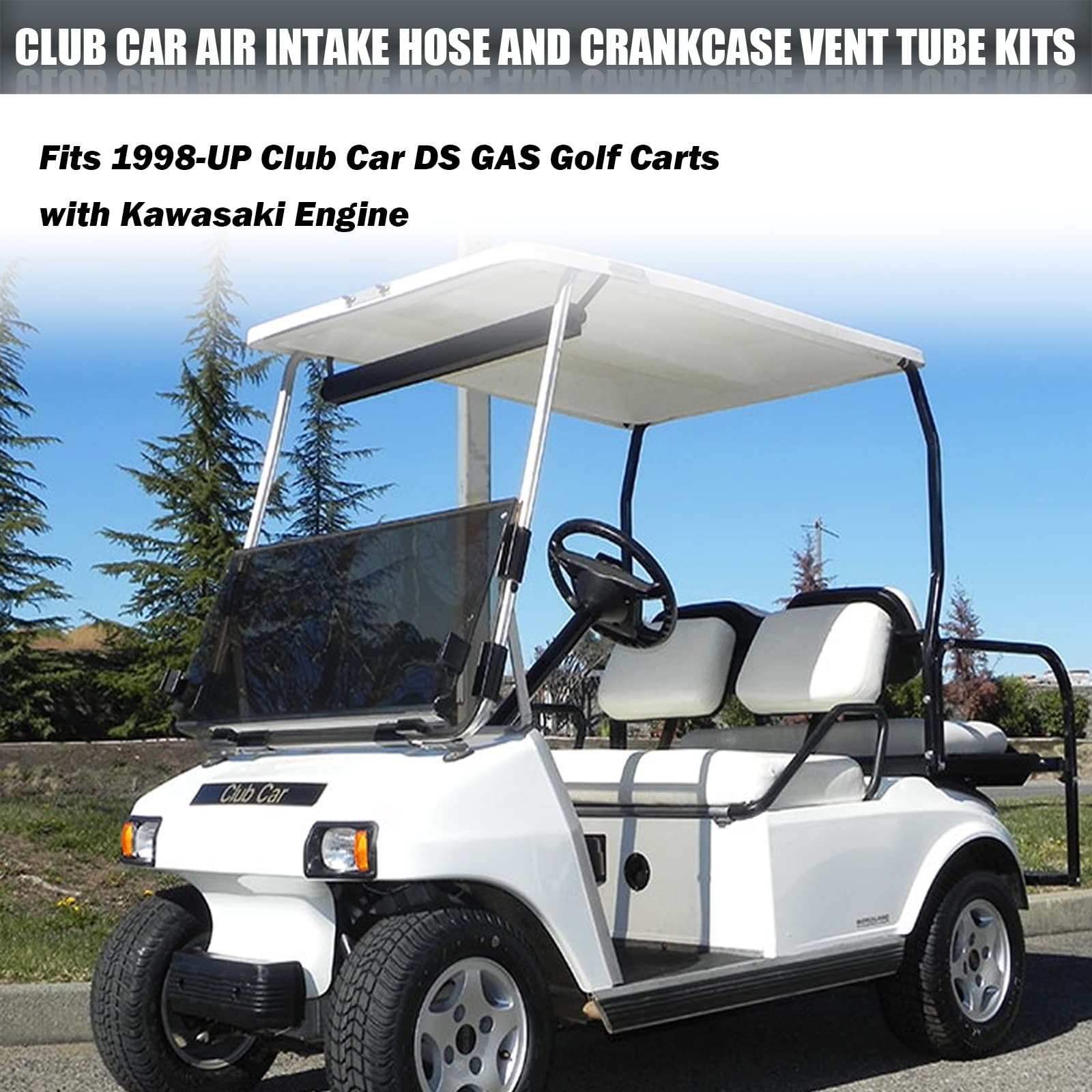 CartClan Club Car DS Gas Air Intake Hose and Crankcase Vent regular, 1998