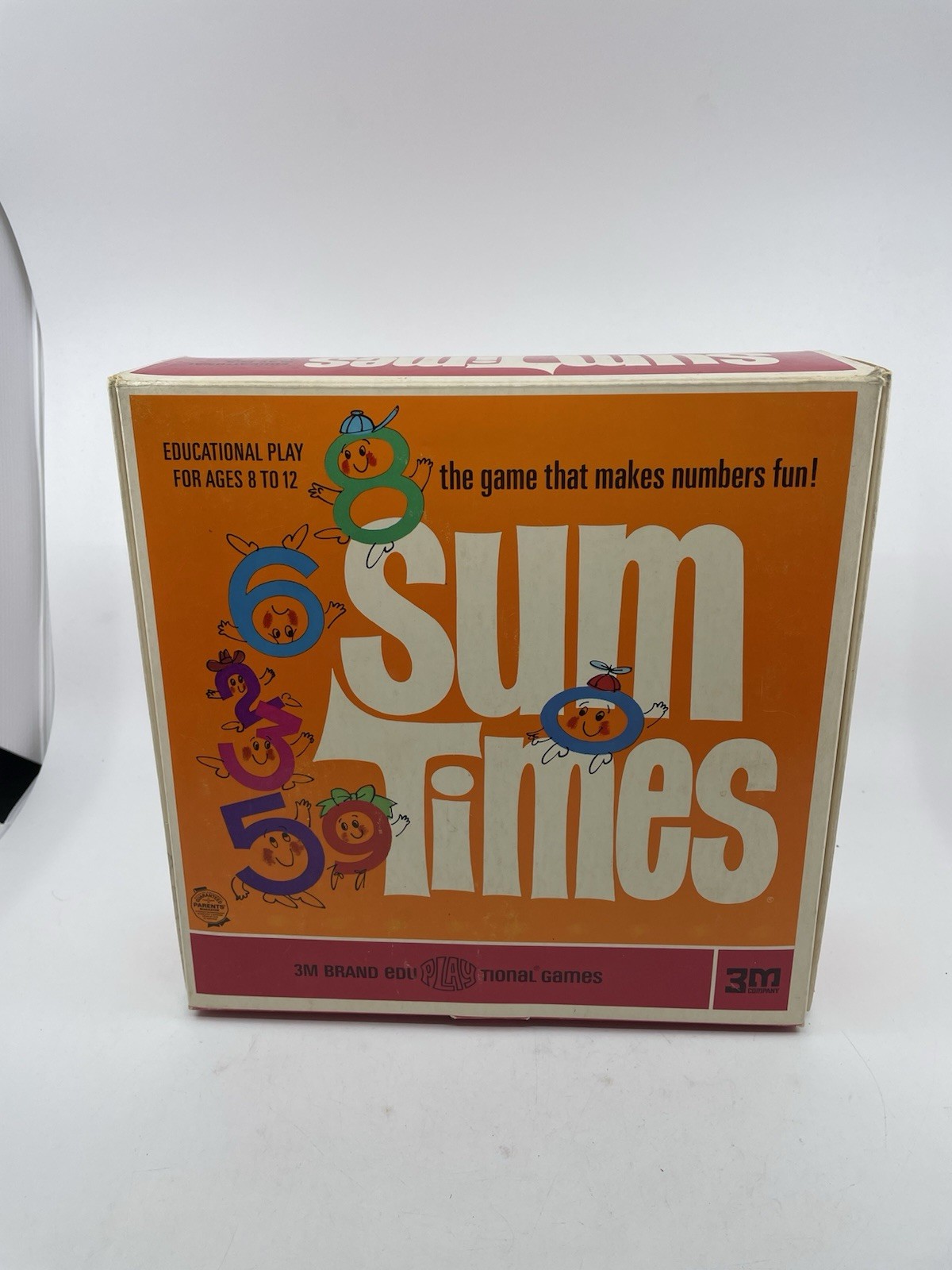 Sum Times Vintage Math Board Game 1968 Classic eduPLAYtional Game 2 Ed VHTF