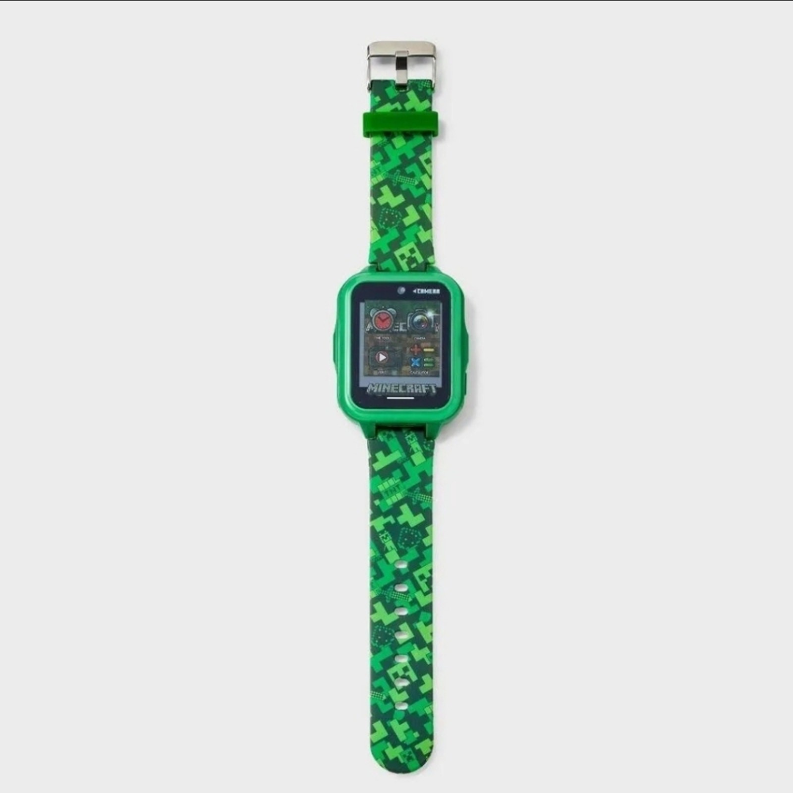 Minecraft Kids Smartwatch Touch screen Camera Video Games Alarm Calculator Green