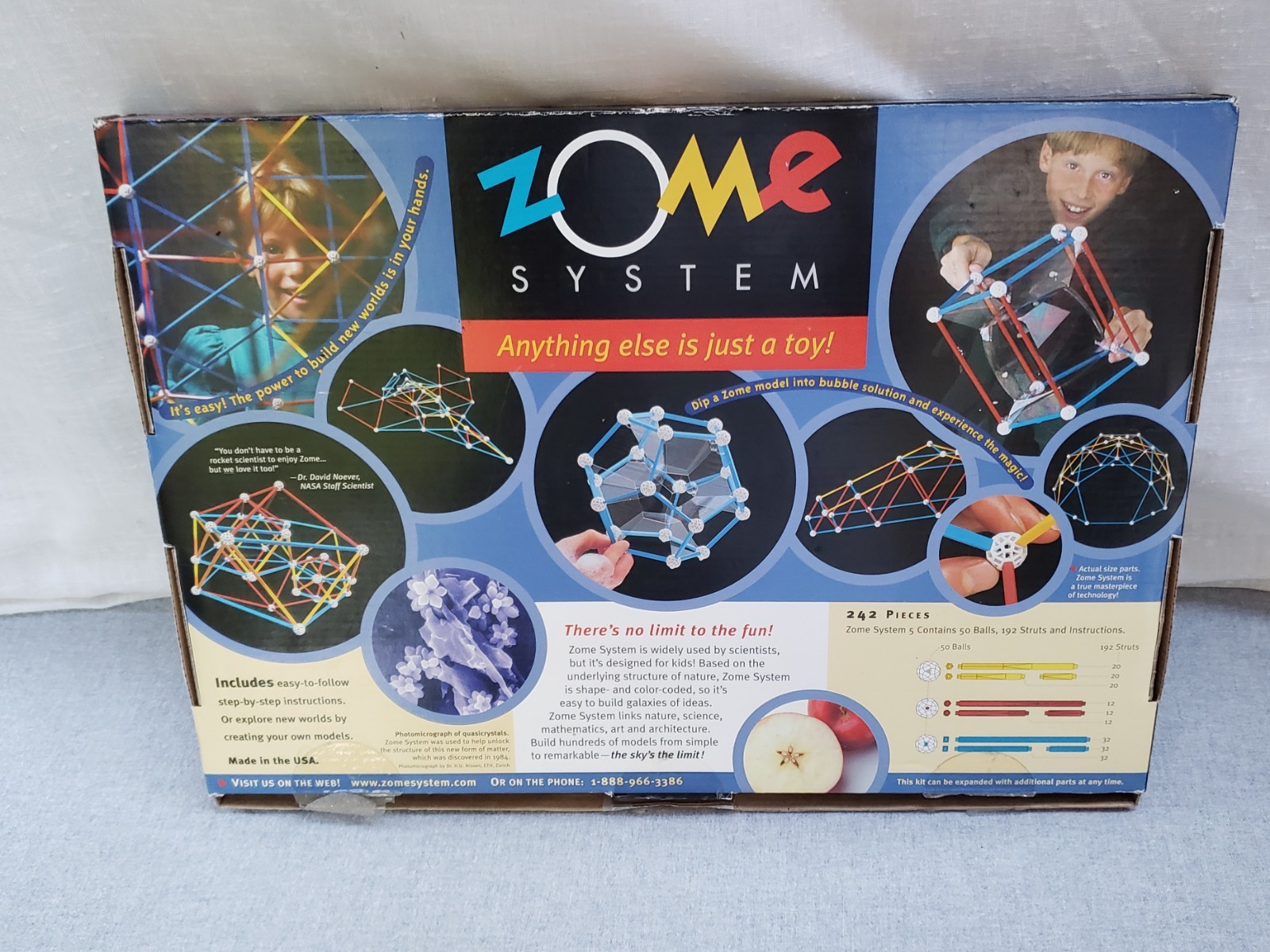 Zometool Zome System Construction Kit 240 Pieces Build Bridges Domes Pyramids