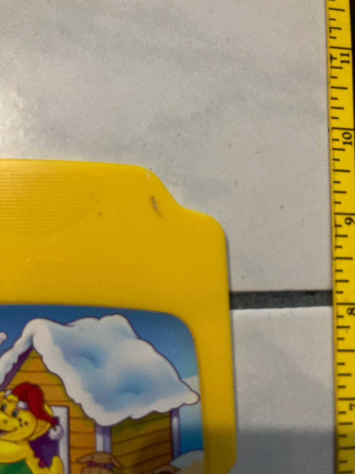 BARNEY LAPTOP LEARNING REPLACEMENT CARTRIDGES LOT OF 2 YELLOW ORANGE TOY PLASTIC