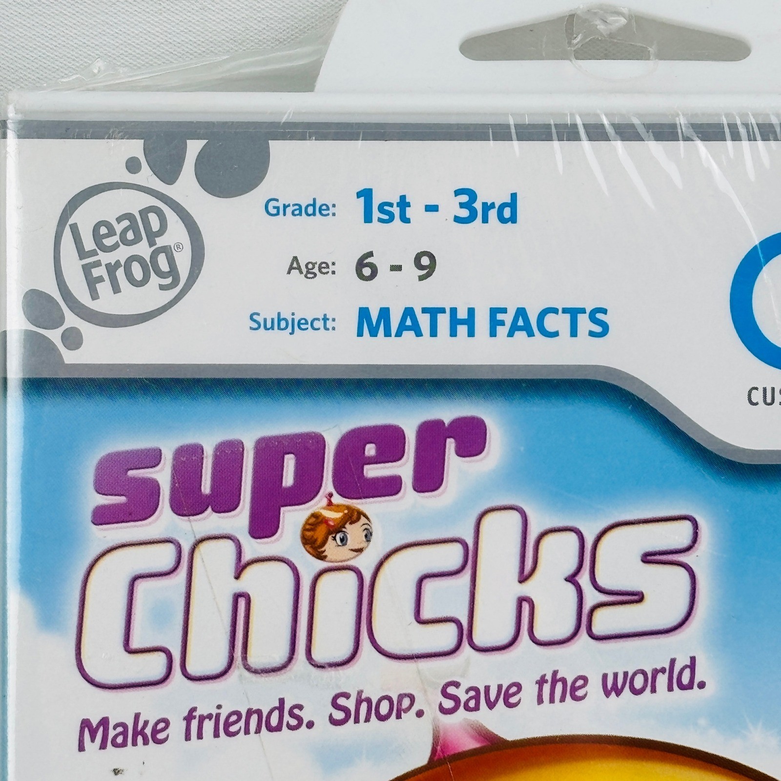 LeapFrog Didj Super Chicks Math Facts Game Ages 6-9 Grade 1st-3rd New Sealed