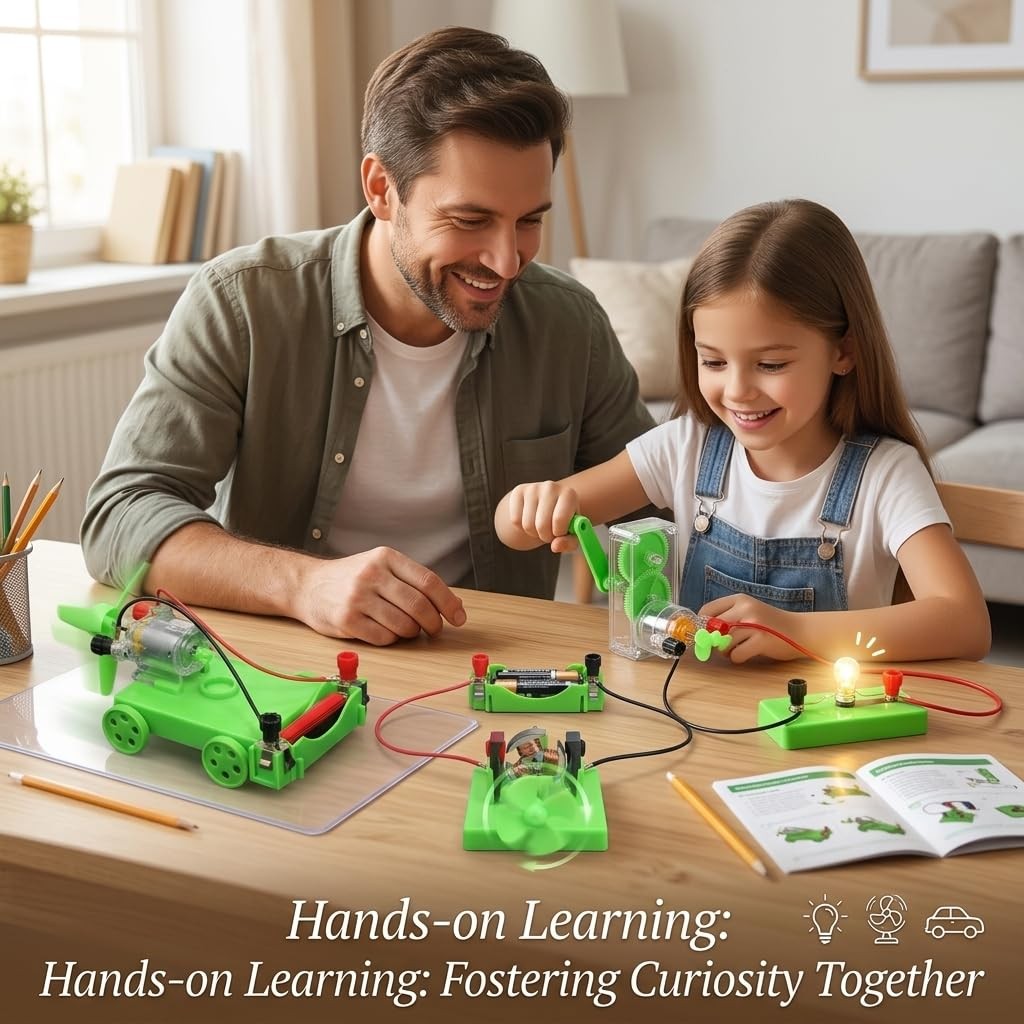 Physics Science Lab Learning Circuit kit, Electricity Experiment Set,DIY DC E…