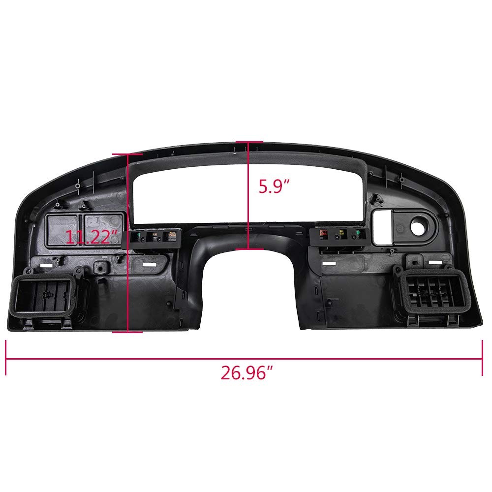 Dashboard Cover Bezel for 1992-1997 Ford F150 F250 F350 Super Duty Gas Engine