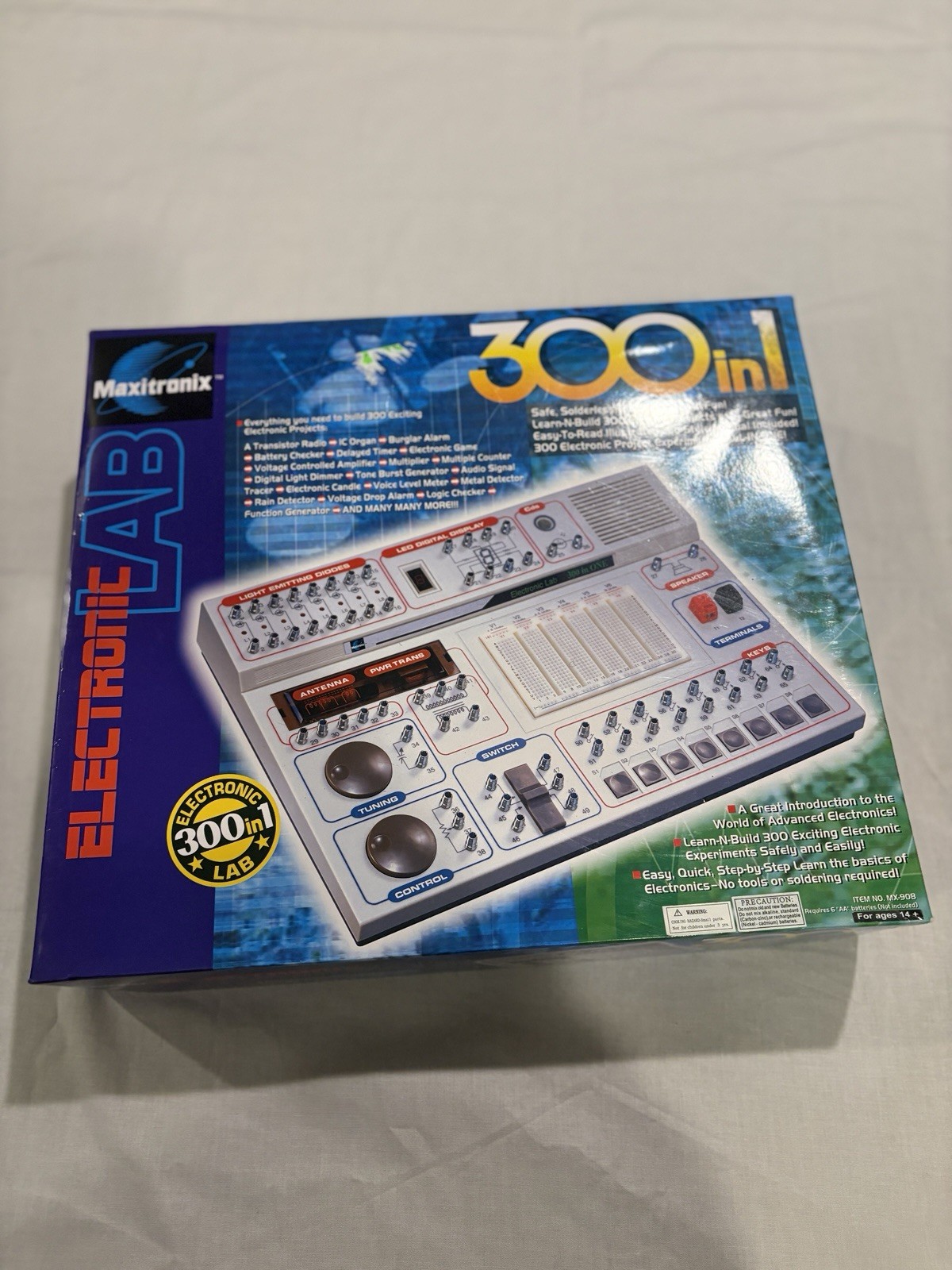 Maxitronix Electronic Lab 300 in 1 Electronics Learning Kit MX-908 STEM Complete
