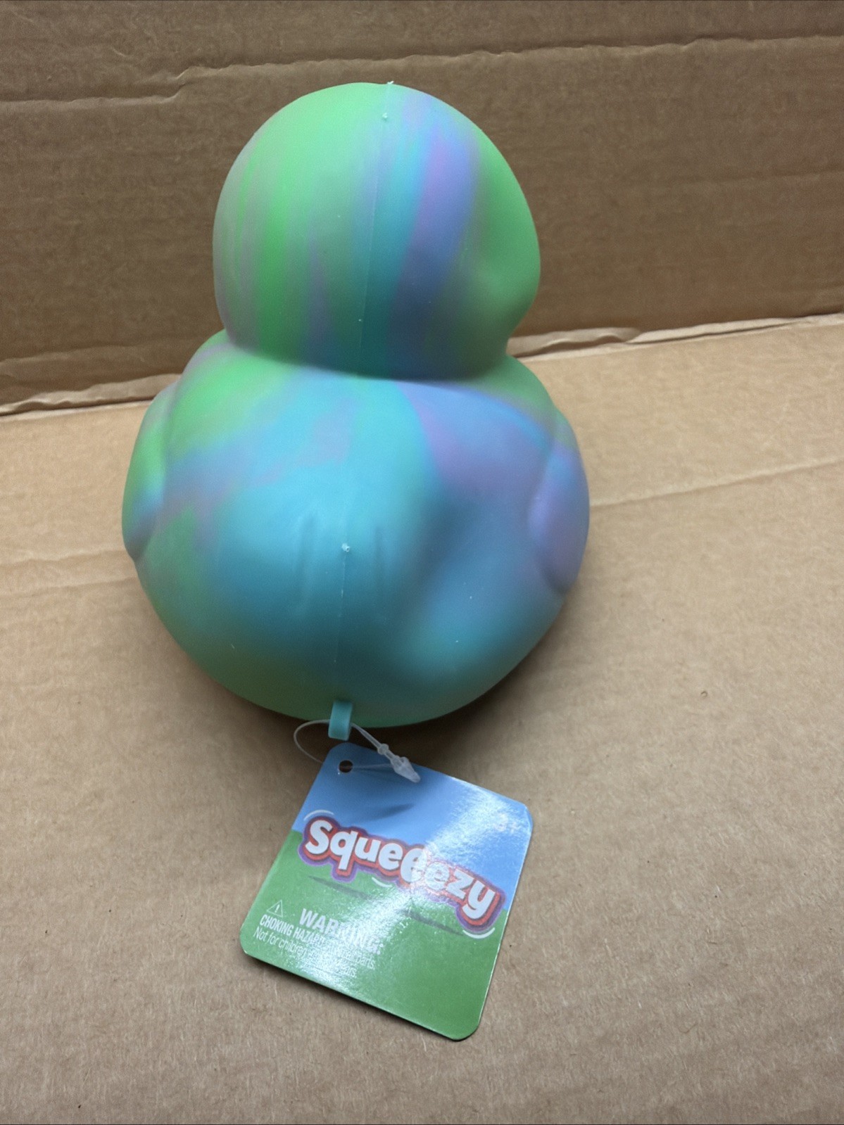 1pc New Toymendous Viral TikTok Jumbo Squeeezy Multicolor Duck Squishy