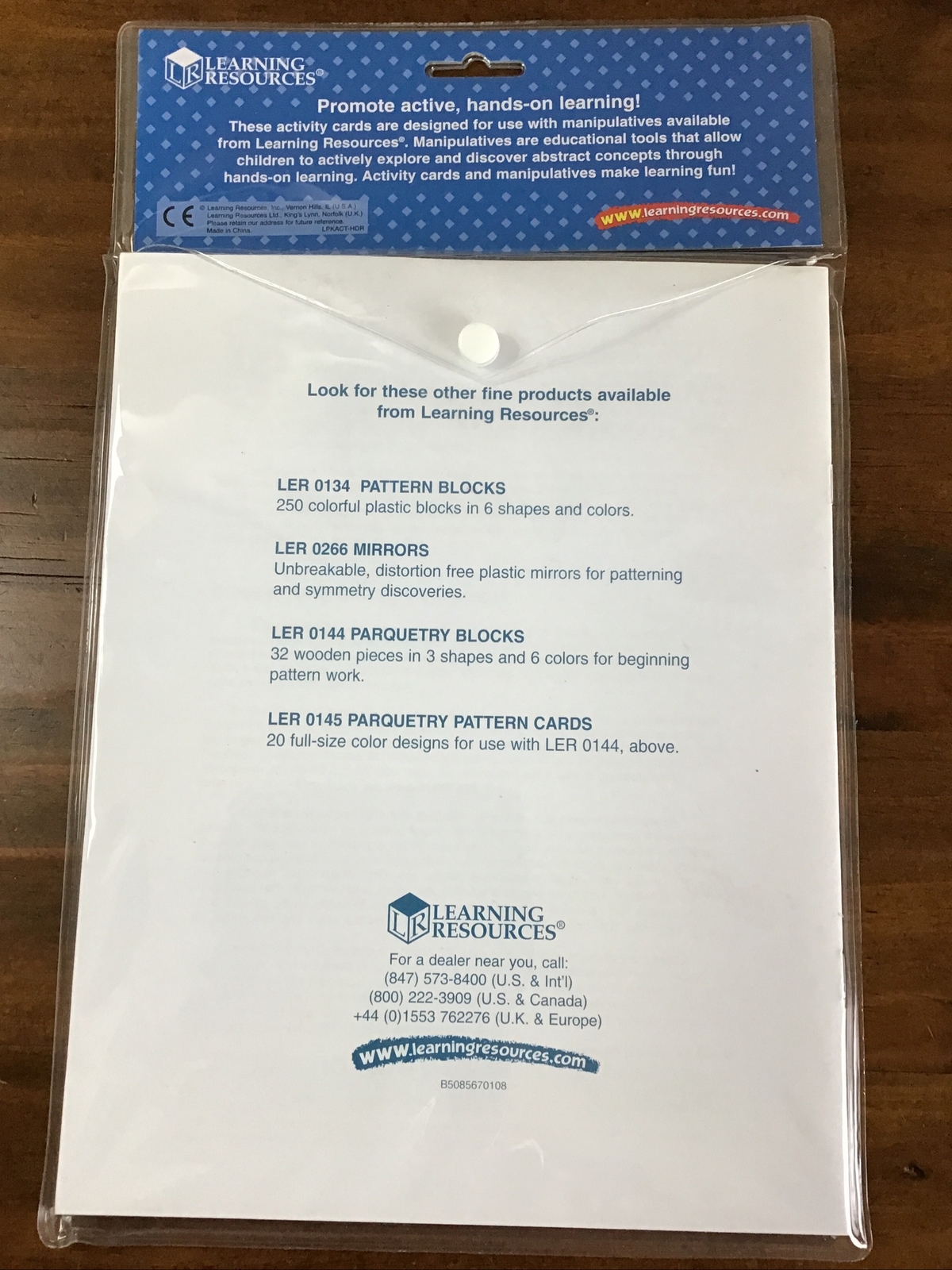 NEW Learning Resources Pattern Block Activity Cards 36 Grades 2-6 Teachers Guide