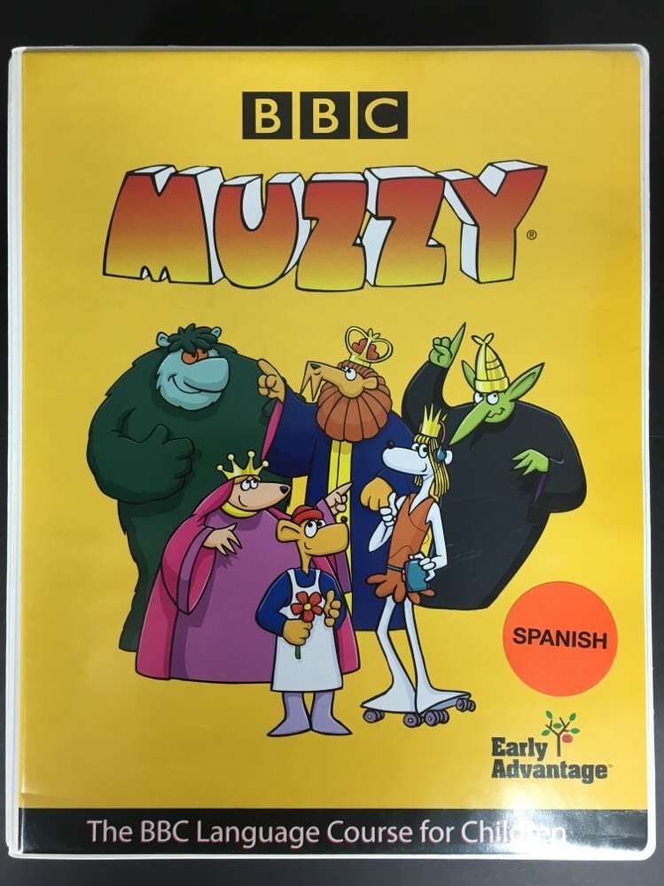 BBC Muzzy Spanish Video Language Course 5 VHS 1 CD 2 Cassettes Vocabulary Books