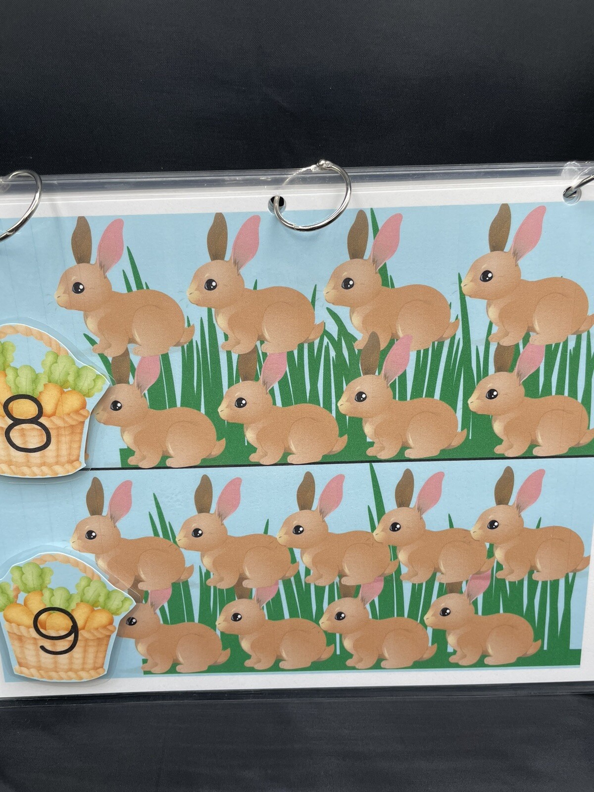 Preschool File Folder Busy Book Activity Game Counting Numbers 0-10