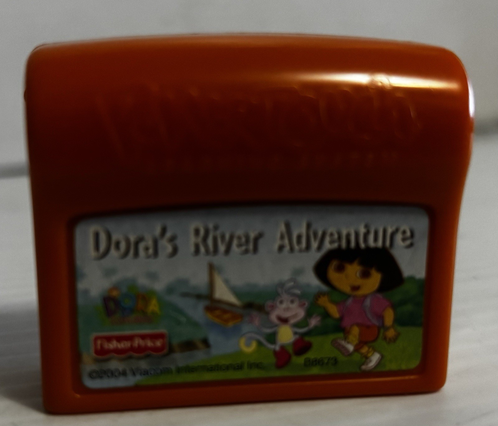 Fisher Price Power Touch Dora’s River Adventure Learning Game Cartridge & Book