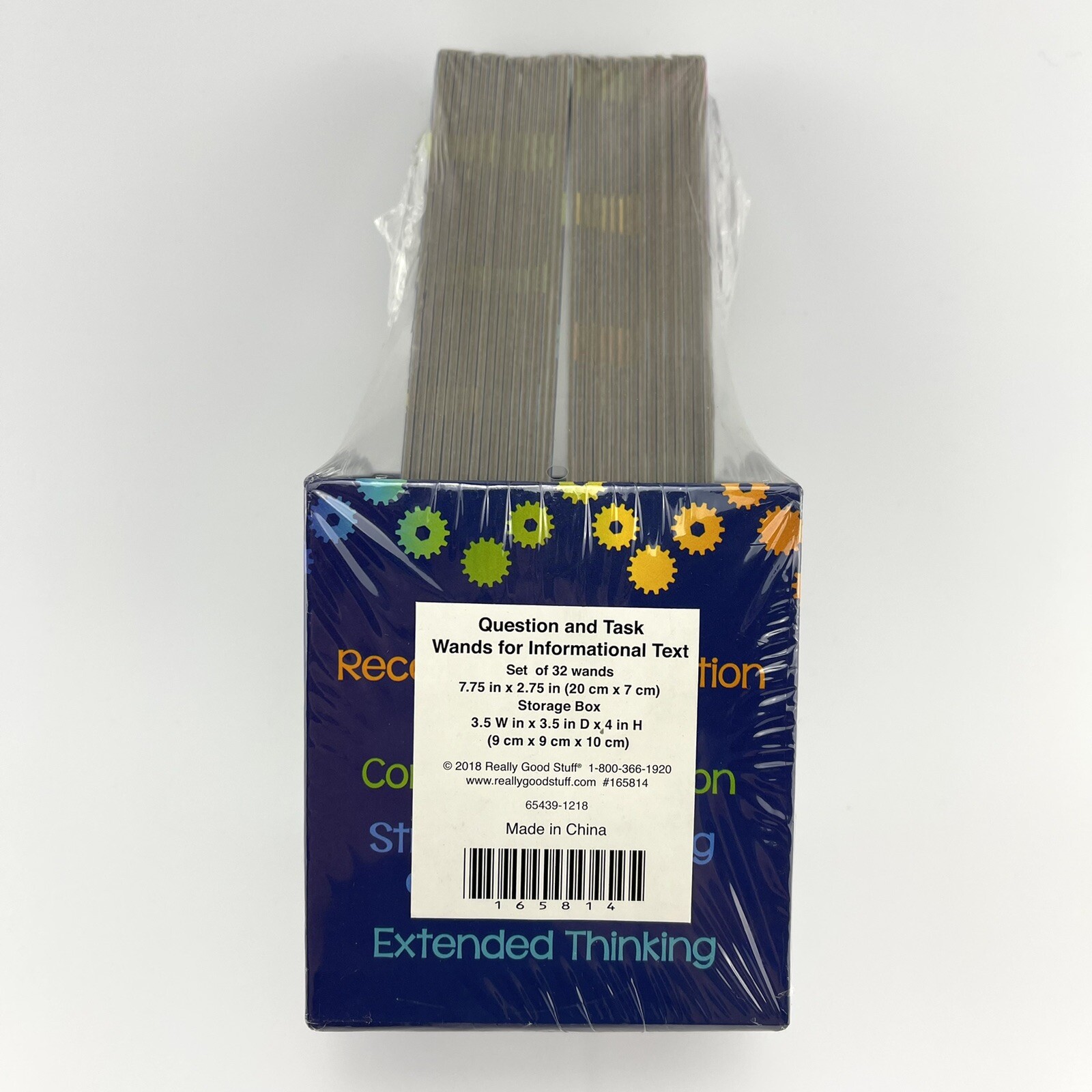 Really Good Stuff Question and Task Wands For Informational Text Set of 32 Wands
