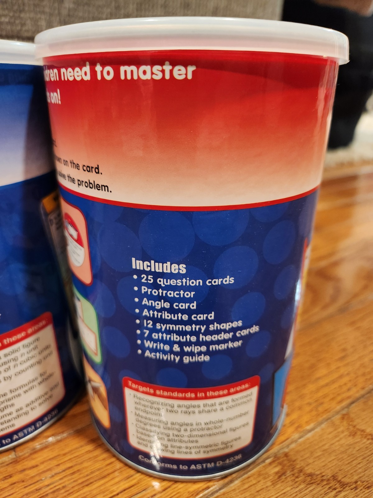Lakeshore Math In A Flash Discovery Cans **COMPLETE SET for Grades 4-5**