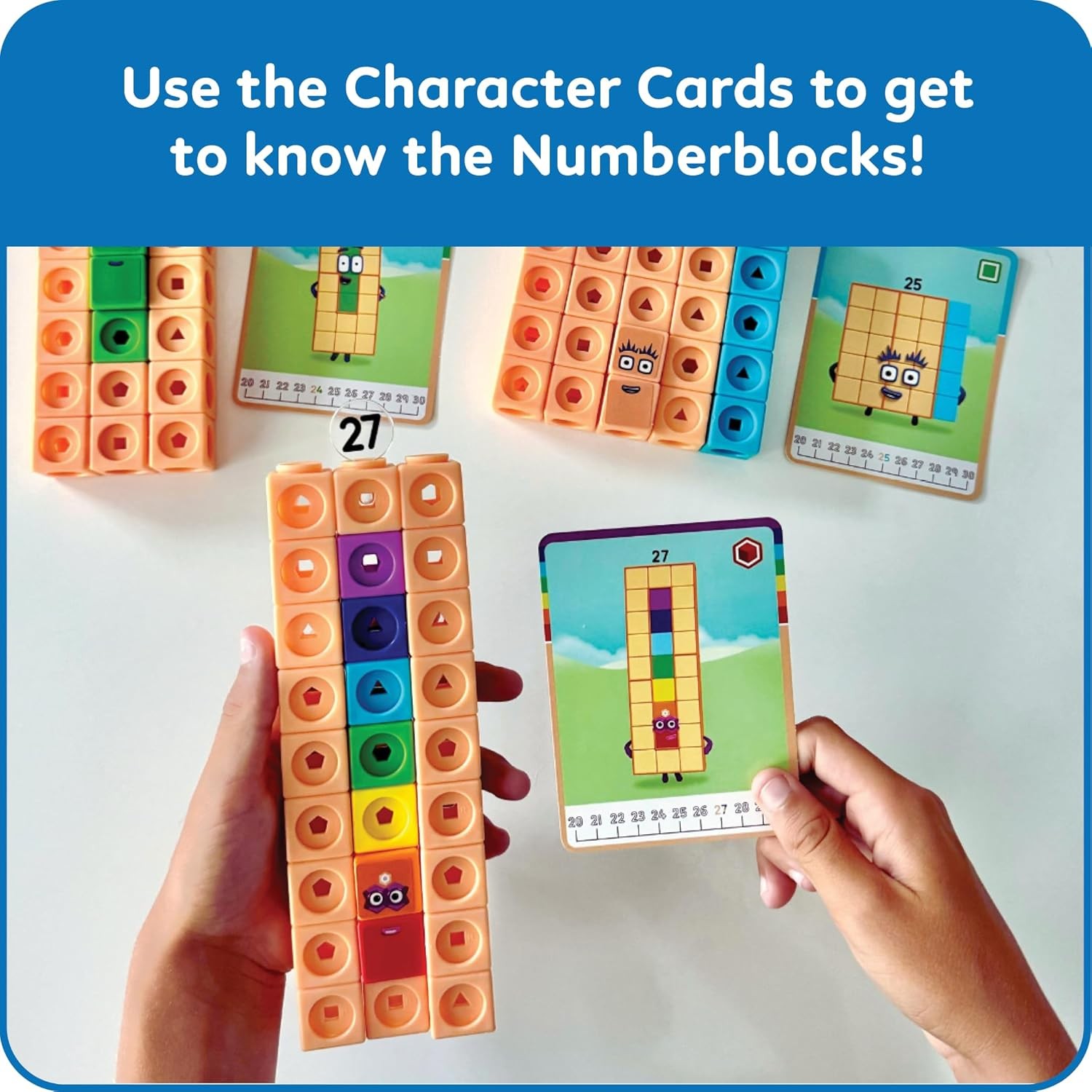Mathlink Cubes Number blocks 21-30 Activity Set 20 Preschool Learning Activities