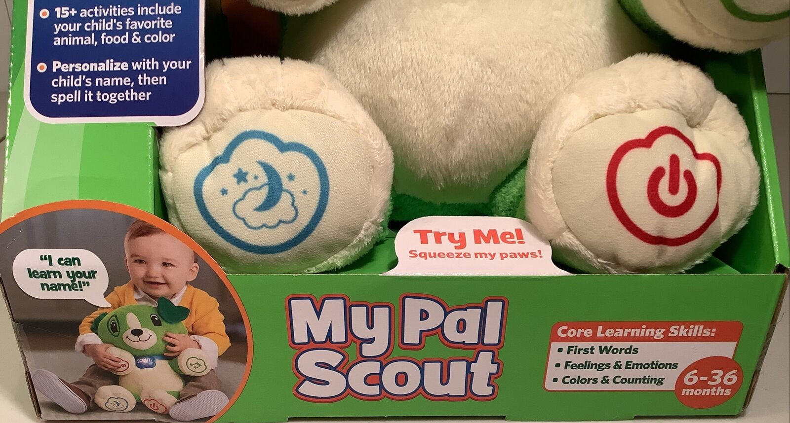 LeapFrog My Pal Scout Puppy – Green 3-36 Months, Activities & Songs NOS 2014!!🐶