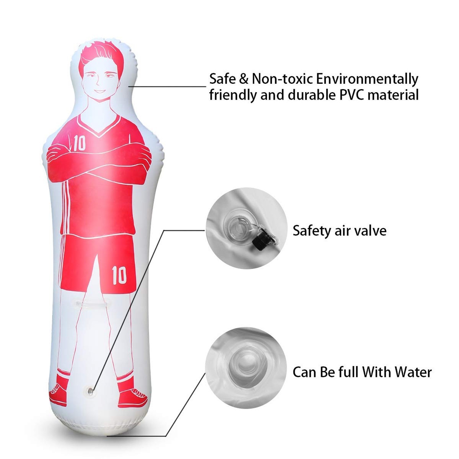 SUNSHINEMALL Inflatable Tackling Dummies for Football Practice Poles,Soccer T…