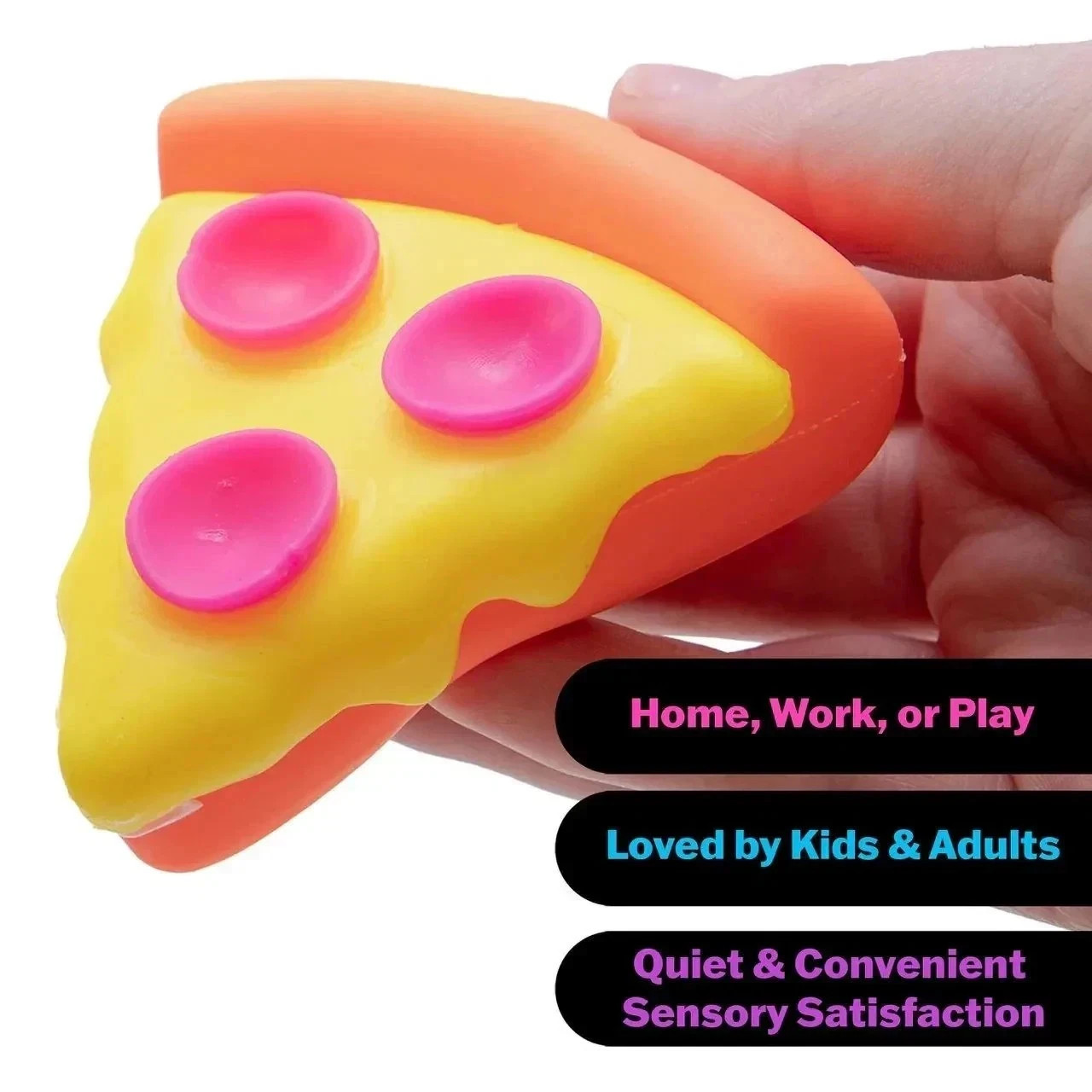 New Rare Squeezza Pizza Nee Doh Squeeze Fidget Toy Pink Crust Usa Free shipping
