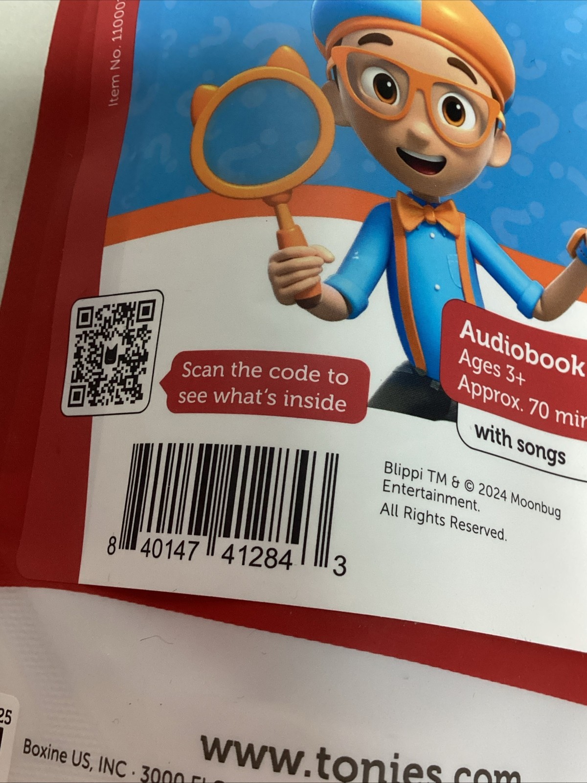 Tonies – Blippi Tonie – Blippi Moonbug Audiobook Play Figurine for Toniebox NEW