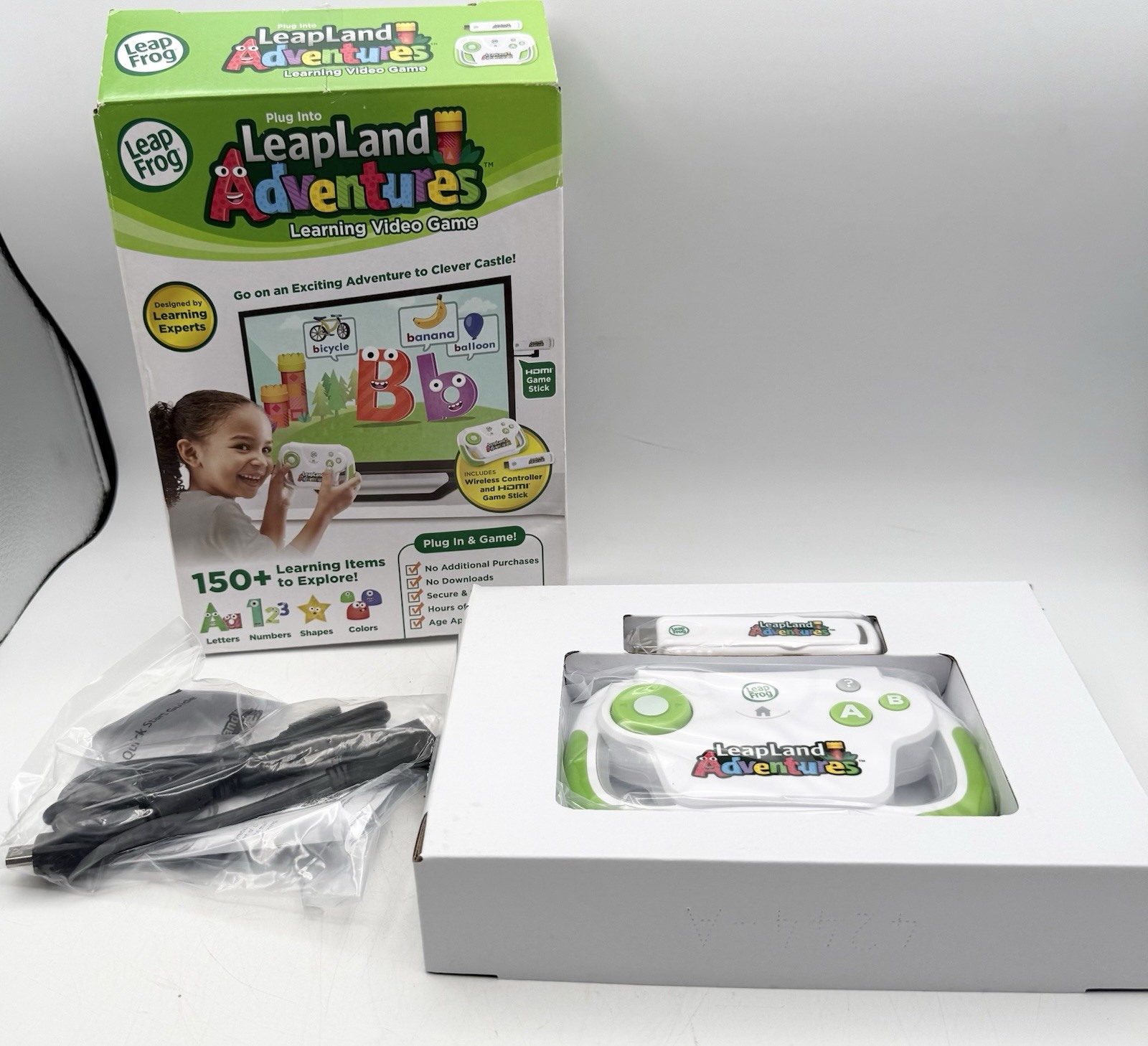 LeapFrog LeapLand Adventures TV Game HDMI Plug & Play Kids 3+ No WiFi NEW!