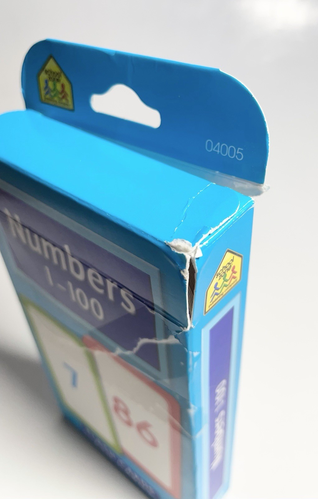School Zone Numbers 1-100 50 Flash Cards Ages 4-Up
