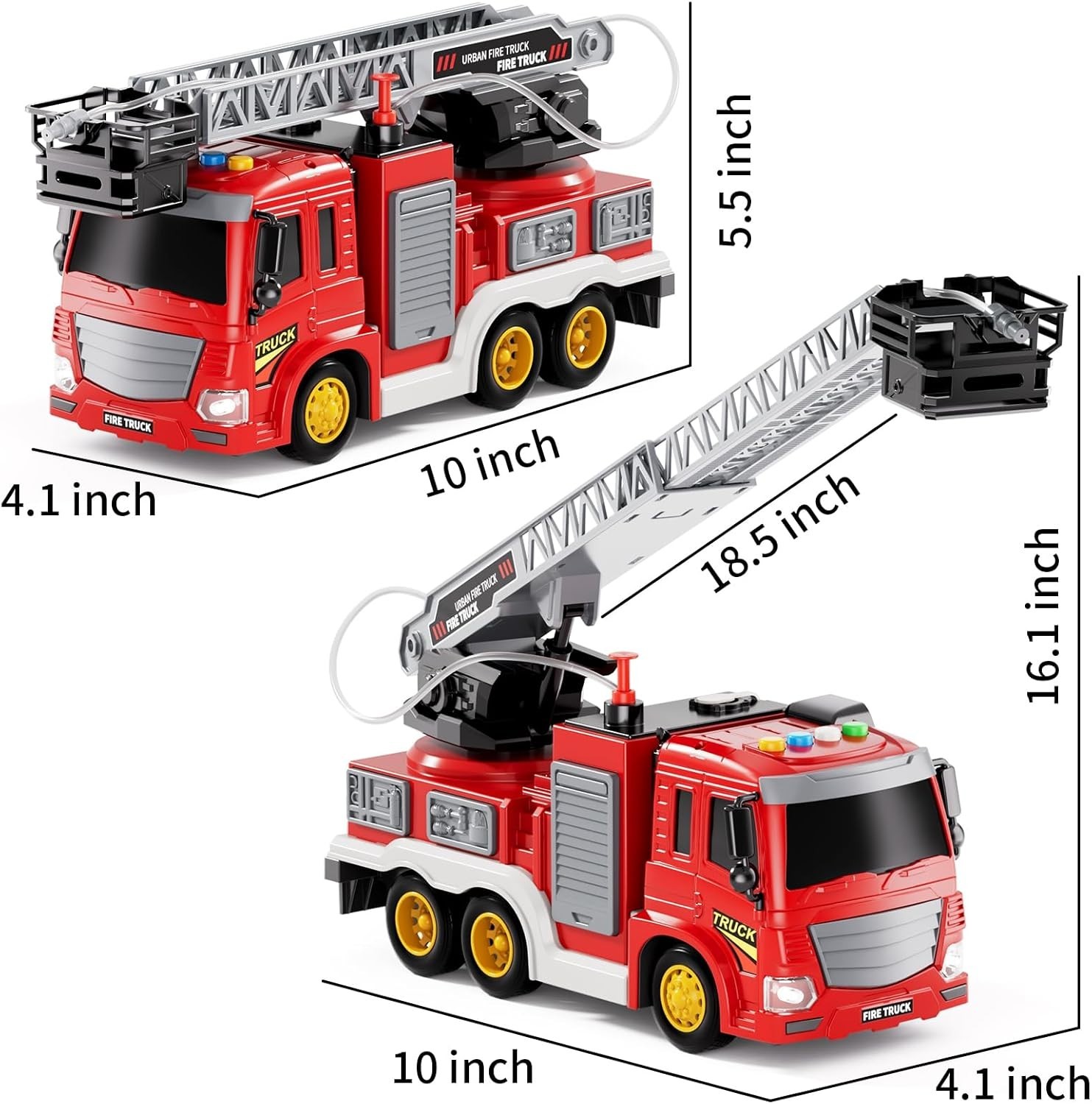 Fire Truck Toy for Kids 3 4 5 6 7 8 Years Old – Fire Trucks Playset with …..