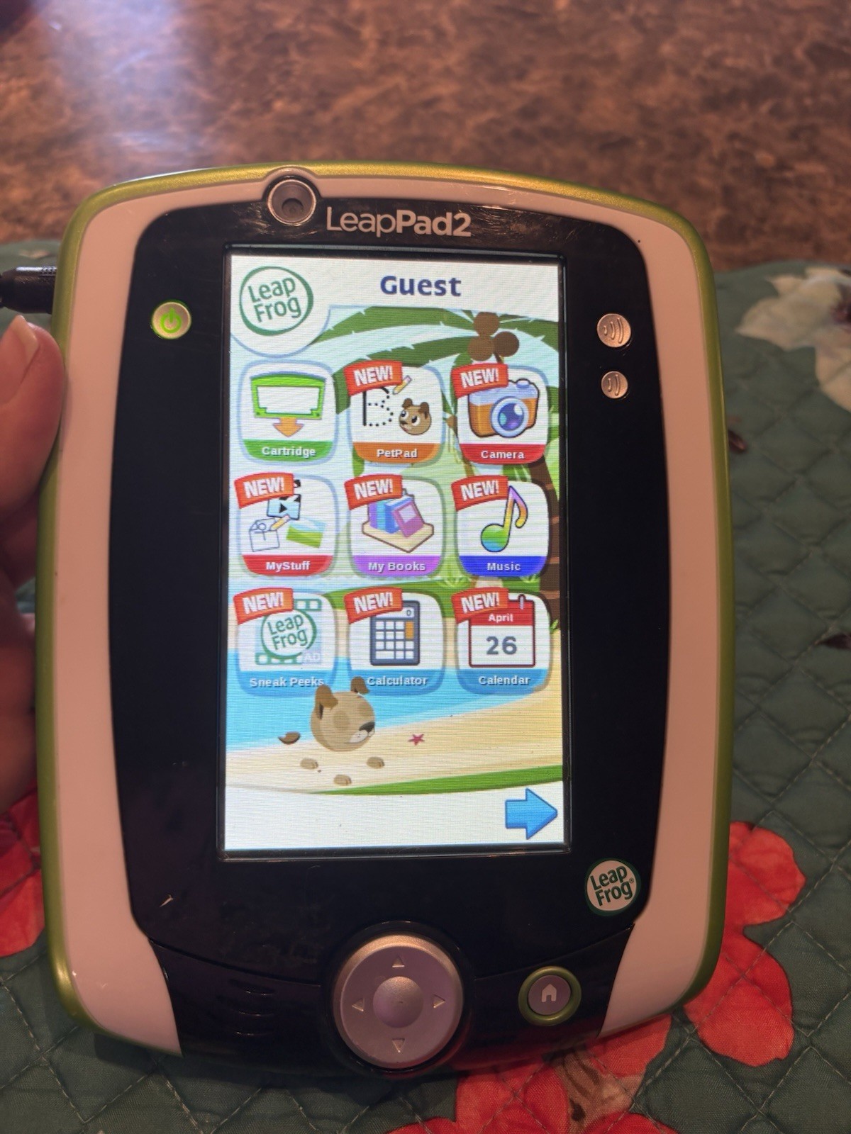 LeapFrog LeapPad 2 Explorer Learning System: Green and White Edition Tested