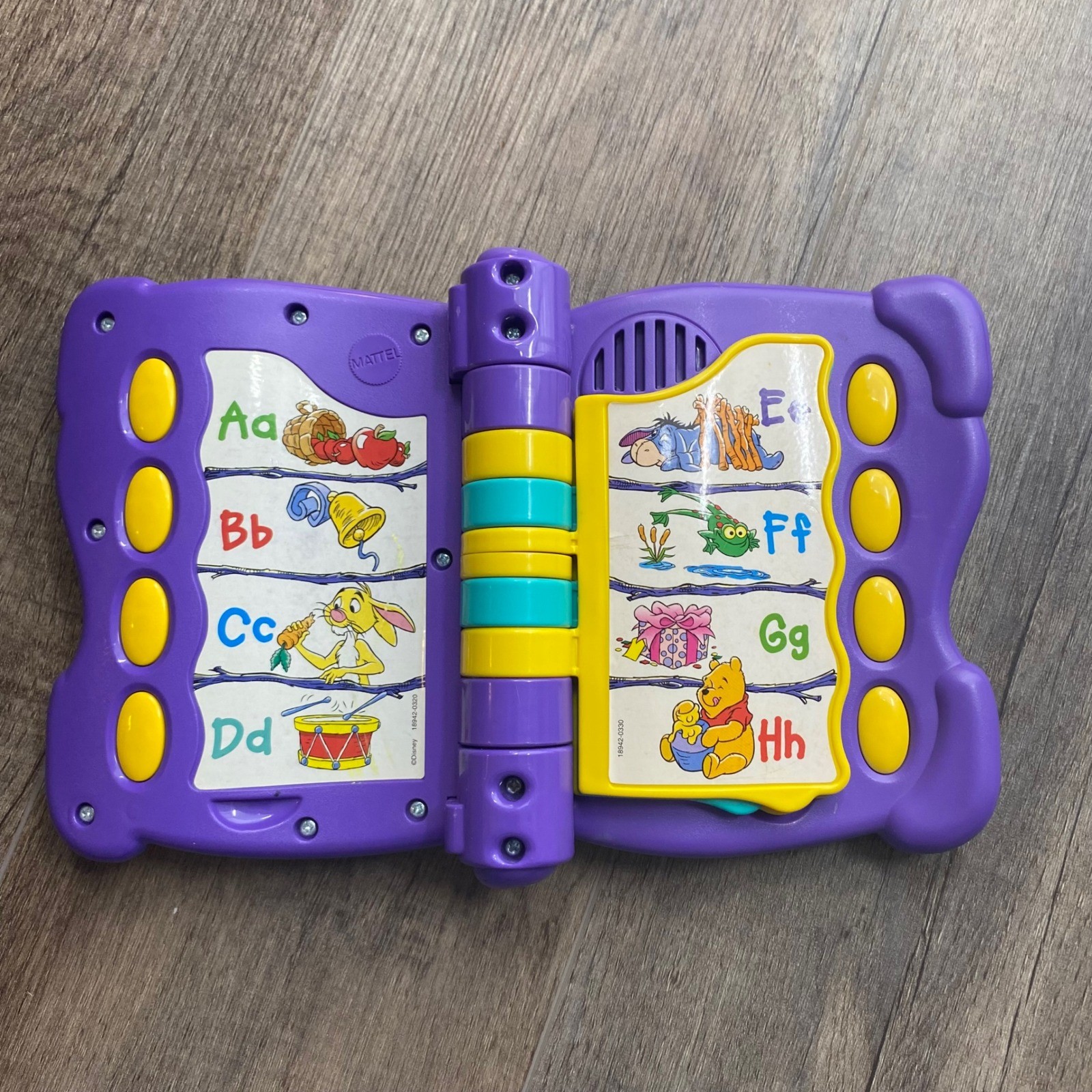 Disney Winnie the Pooh Talking Fun ABCs Electronic Learning Toy Mattel Vintage