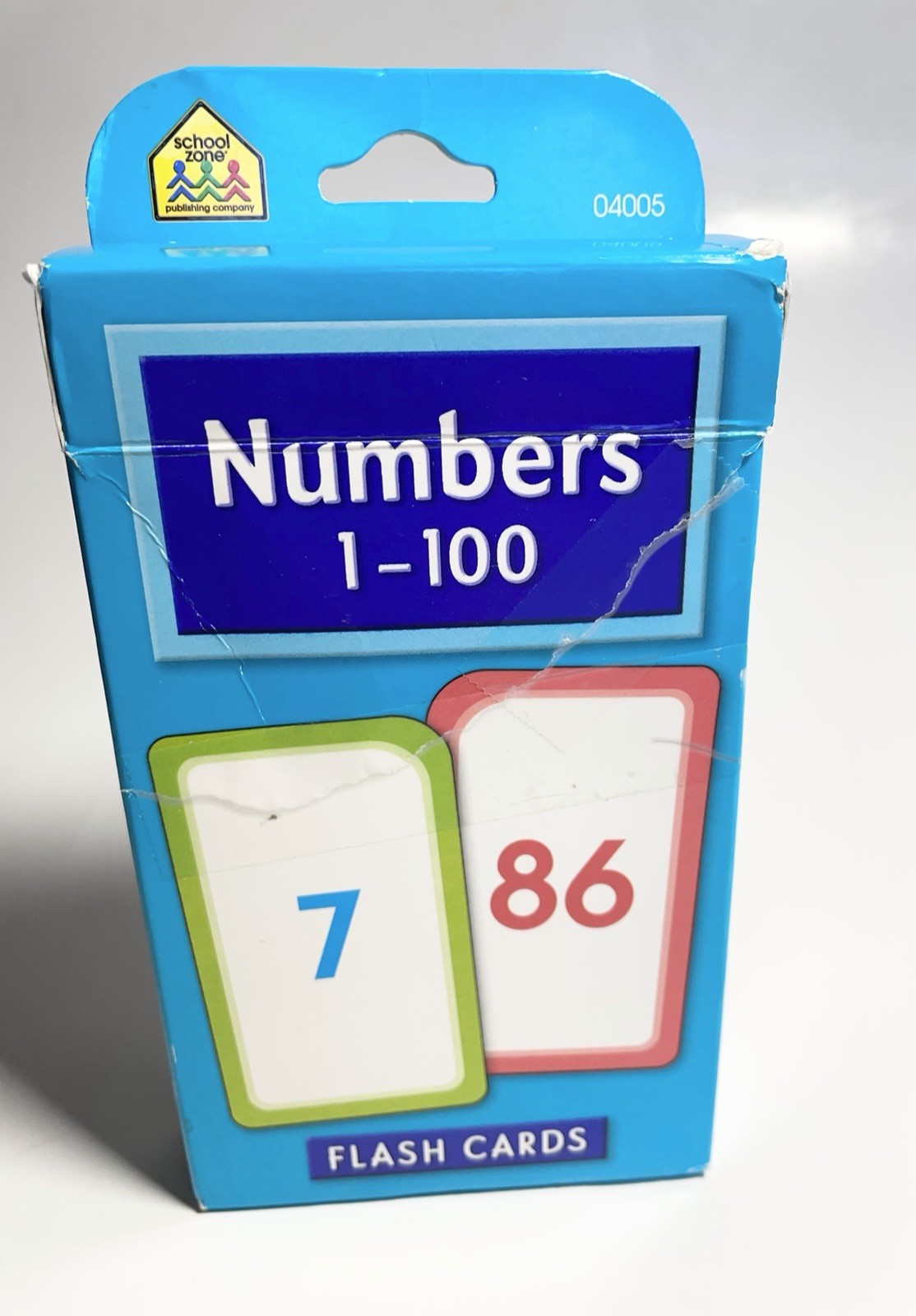 School Zone Numbers 1-100 50 Flash Cards Ages 4-Up
