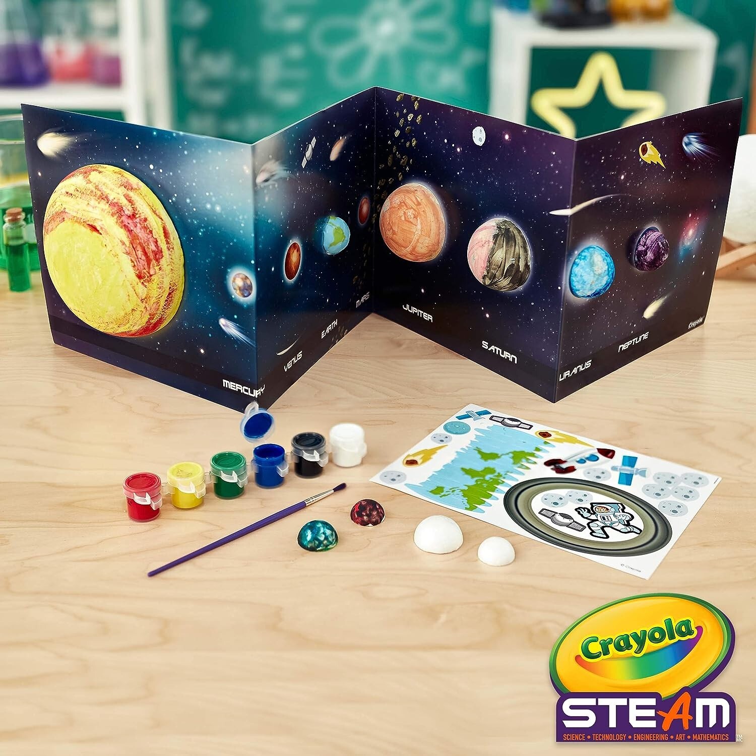 Crayola STEAM Solar System Science Kit Educational Toy Gift for Kids Ages 7 – 10