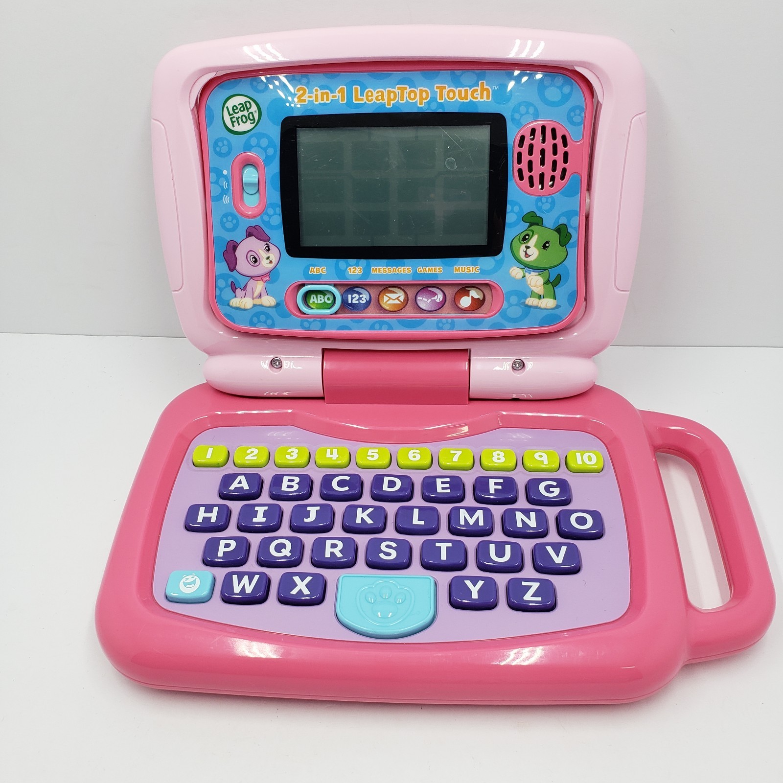 LeapFrog 2 In 1 My Own Leaptop Touch Laptop Tablet Computer For Kids Pink Tested