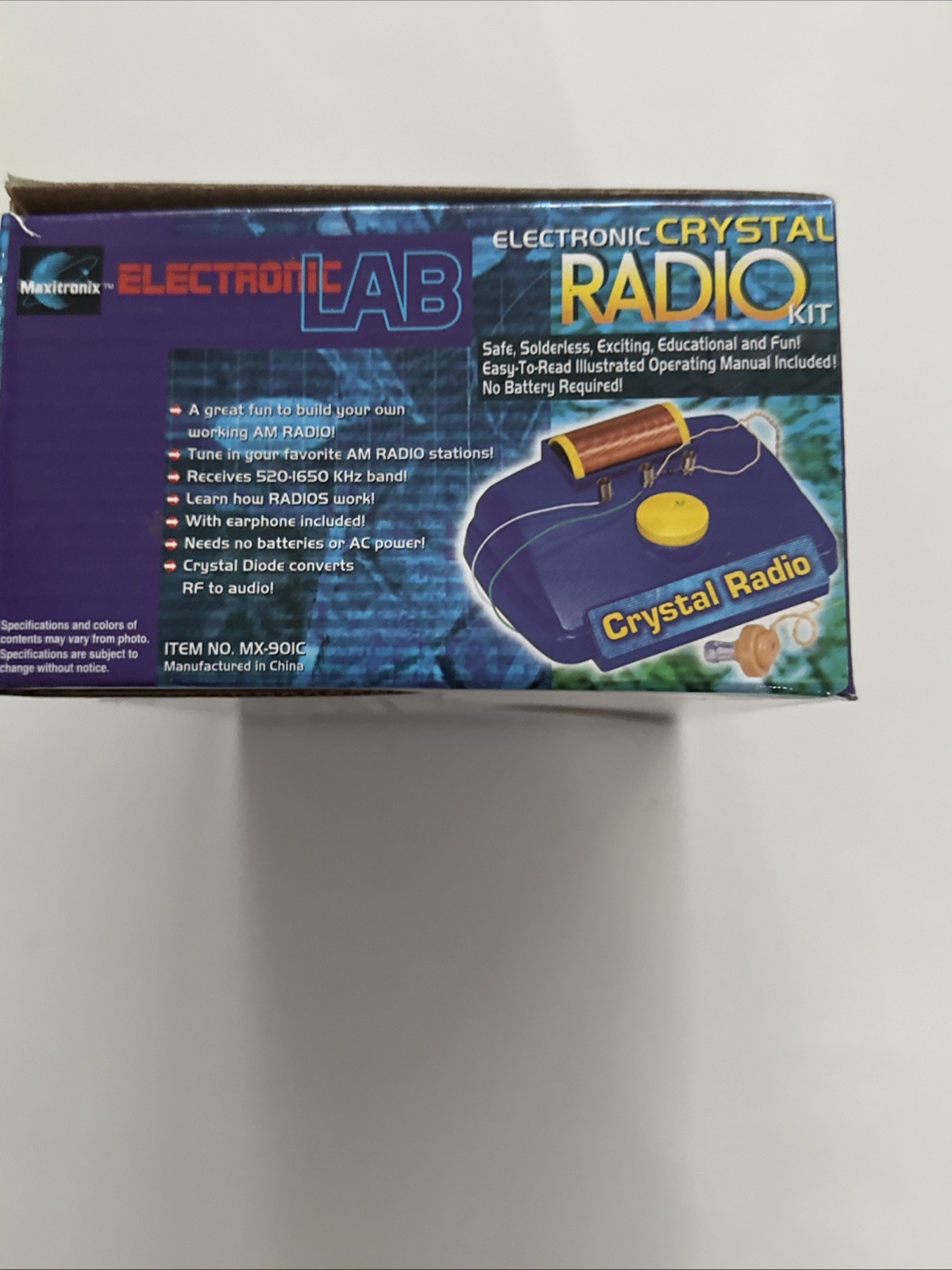 Electronic Crystal Radio Kit by Electronic LAB, Age 8-11 Years