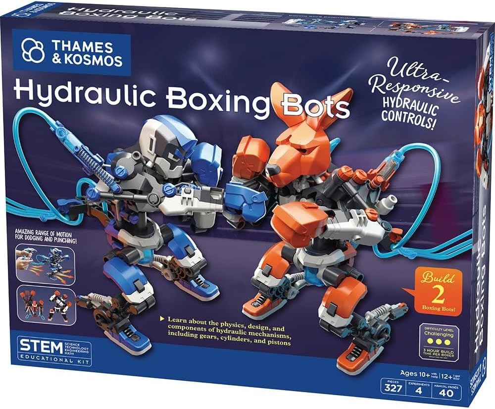 Hydraulic Boxing Bots STEM Experiment Kit | Build Two Hydraulic-Powered Boxin…