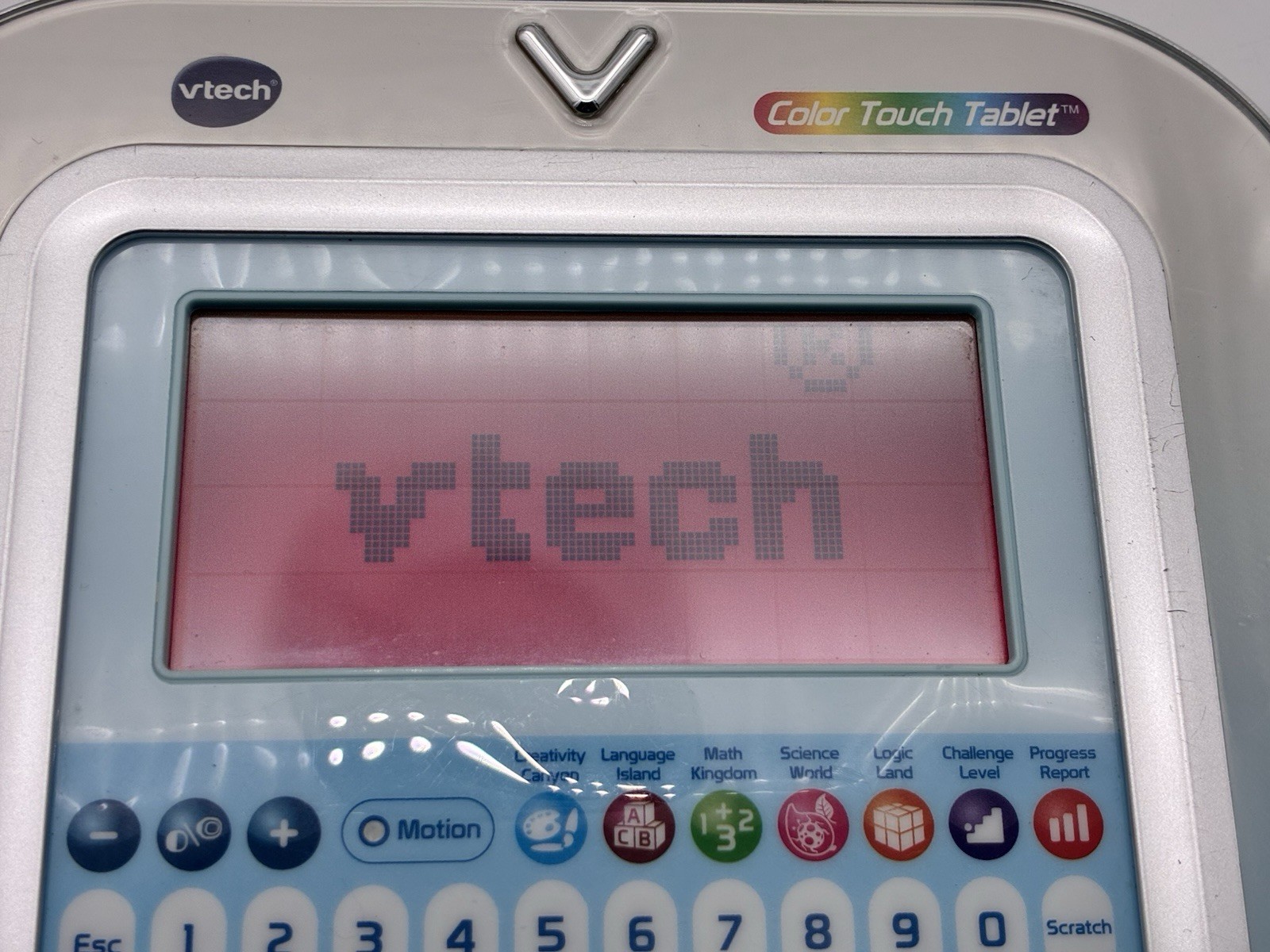 VTech Color Touch Tablet Learning System Educational Toy Tested Working